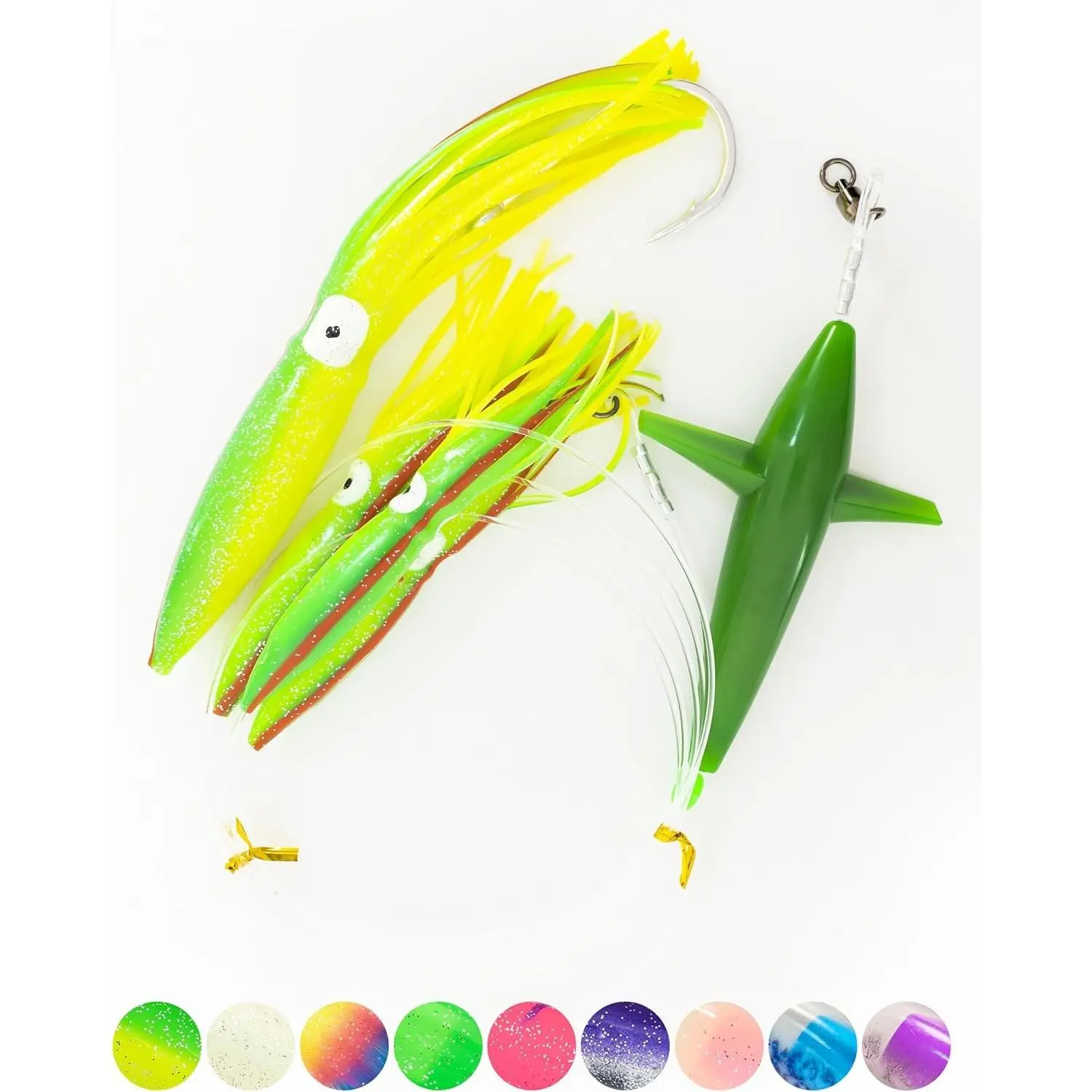 Fishing Daisy Chain Big Game Bulb Squid Trolling Bird Tuna Lures Fish Teasers for Marlin Sailfish