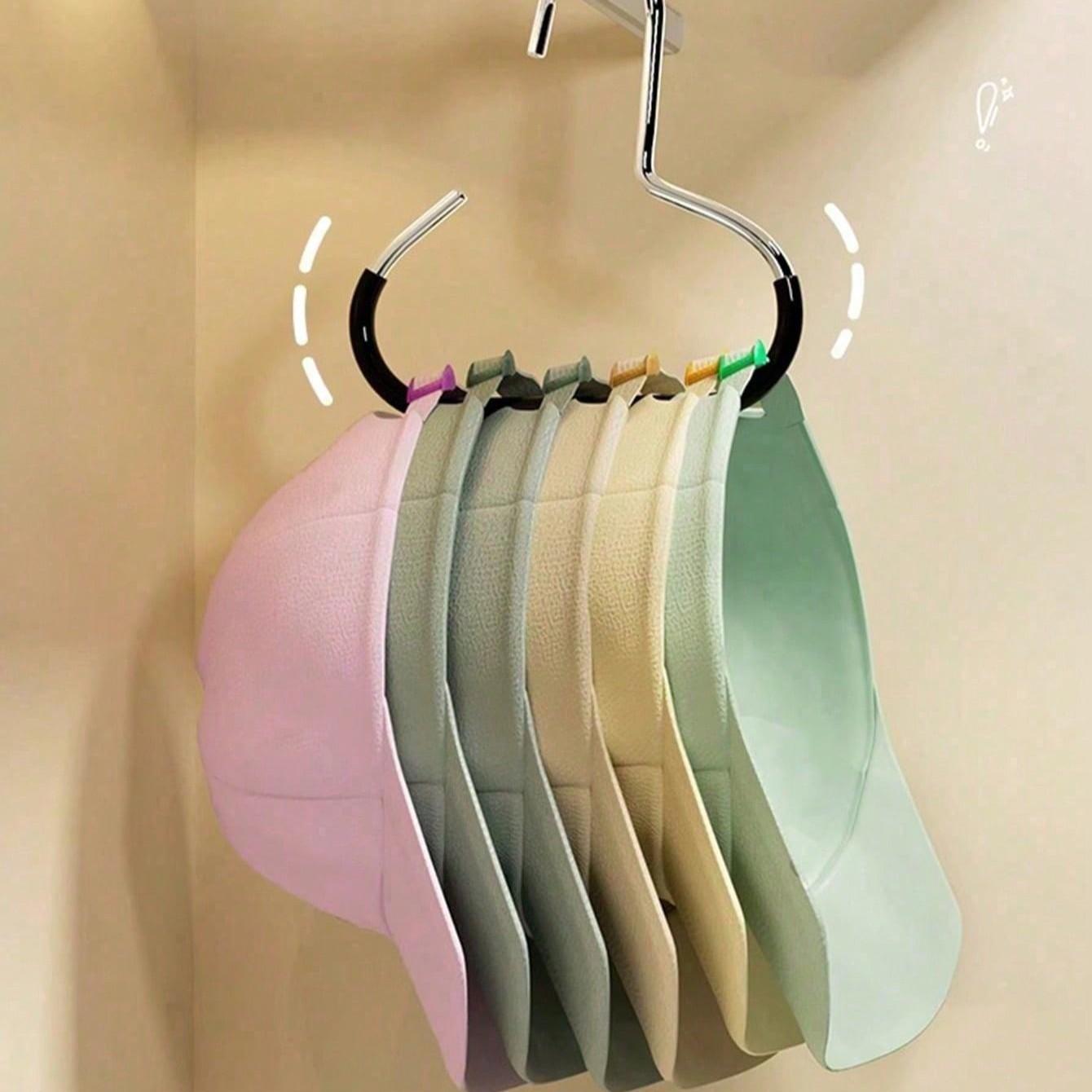 Multi-Functional Hat Display Rack for Wardrobe/cabinet, Space-Saving Wall/mounted Holder, Easy Installation, Protects Hats, Enhances Style