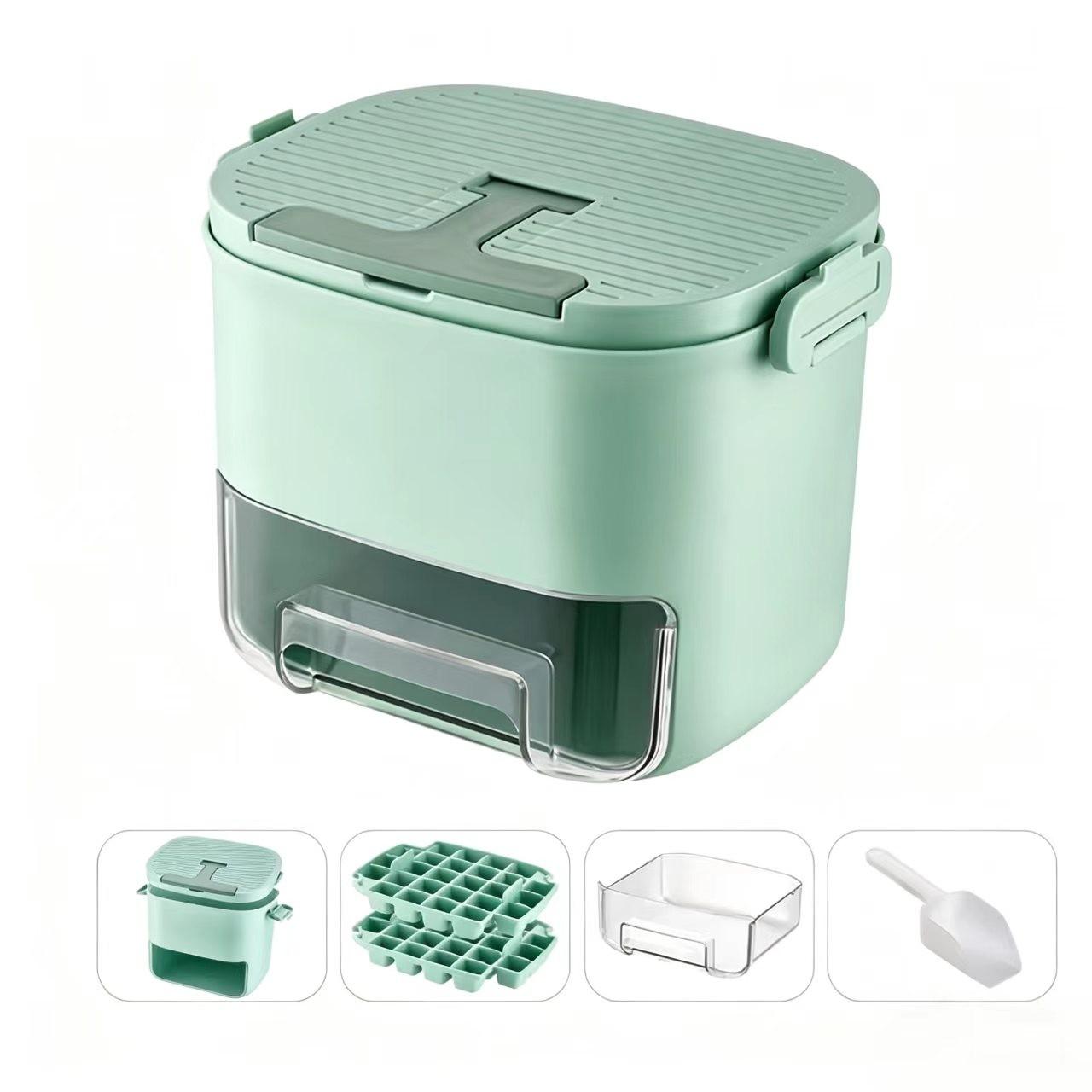 Press Mold Ice Cube Tray, Easy Release Plastic Ice Molds, Home Use Ice Maker Kit, Durable Design for Everyday Convenience