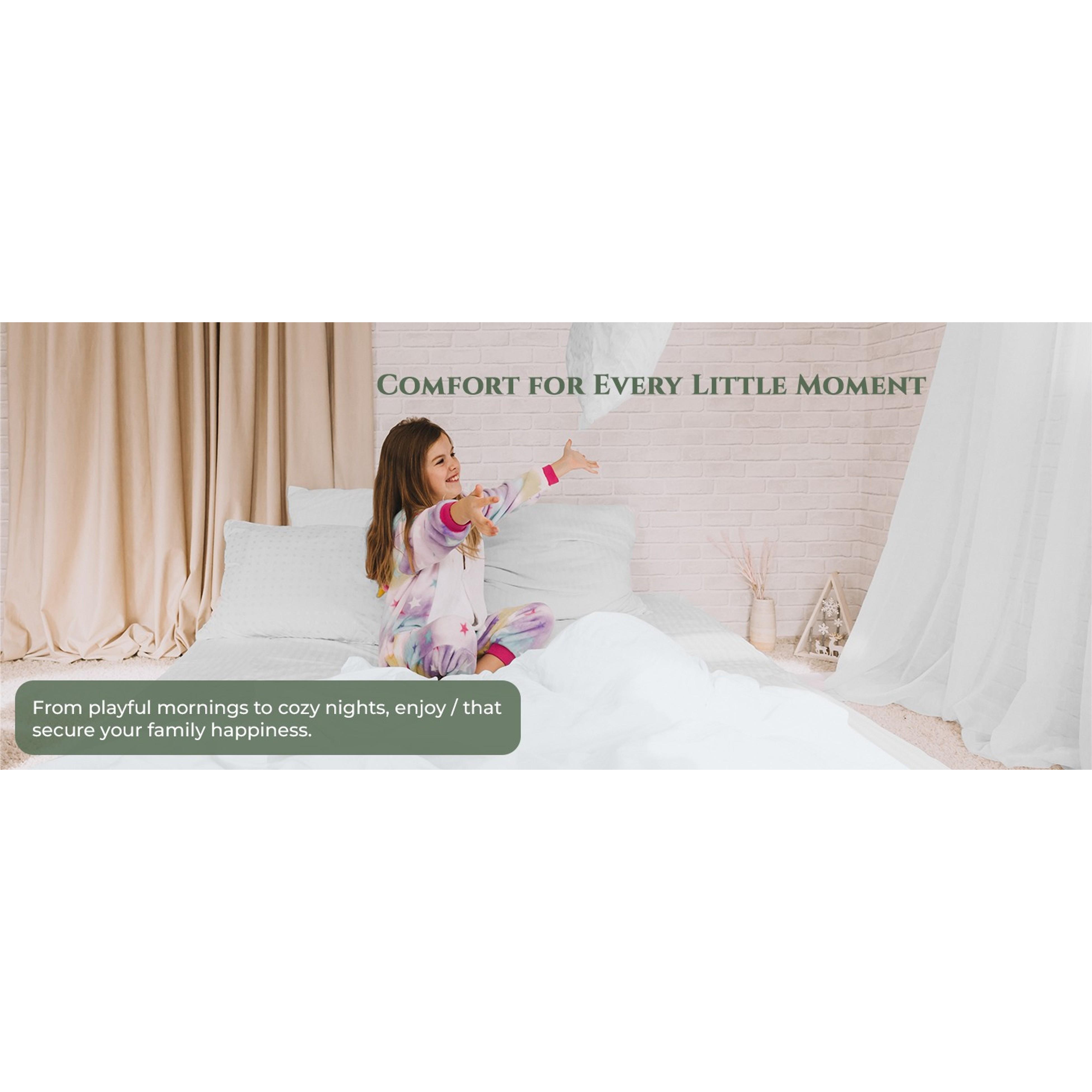 100% Organic Cotton King Size Flat Sheet - Percale Top Sheet - Lightweight & Super Soft White Bed Sheet Only (105" x 102", White)Gift