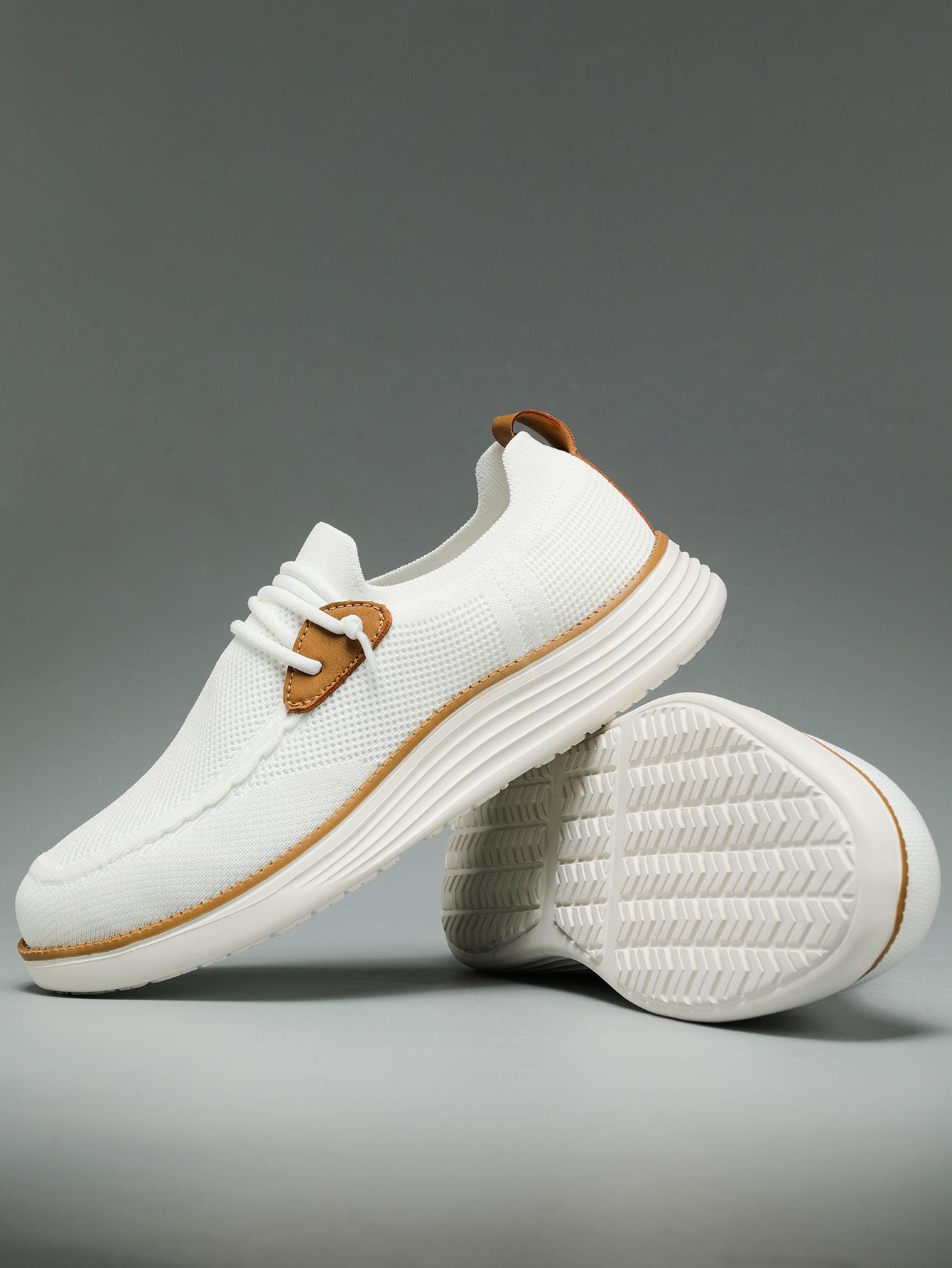 Men's Mesh Sneakers Oxfords Business Casual Walking ShoesTennis Comfortable, Lightweight Comfortable Sports Running Shoes，Knitted Mesh Breathable And Comfortable Platform Sneakers