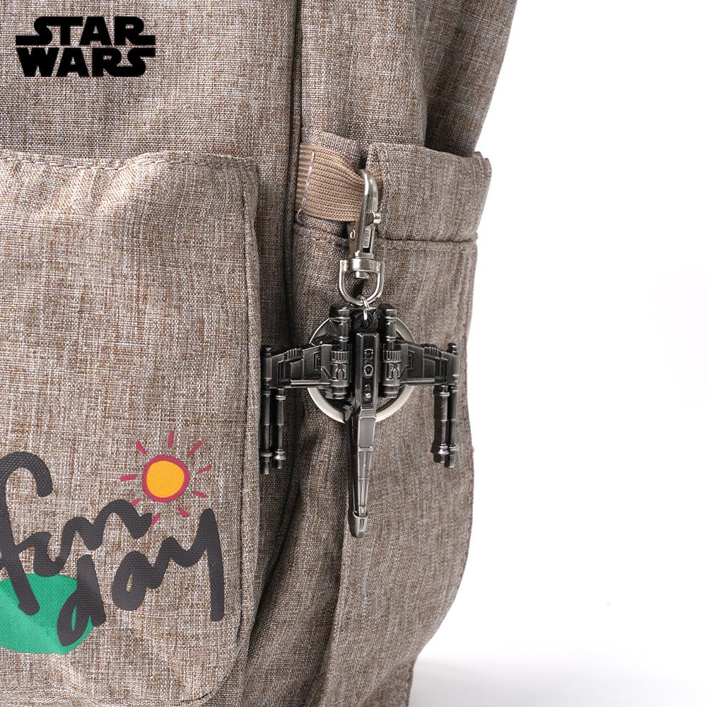 1PC Star Wars Officially Licensed Mandalorian Millennium Falcon X-Wing Pewter Keyring Zinc Alloy Metal Key Rings Durable Keychain DIY Crafts Bags Accessories Bag Clip Friend Gifts Christmas Present