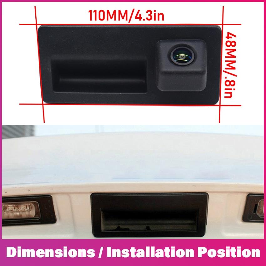 1PC Car Trunk Handle Camera For Audi A3 MQB 8V Sedan 2013 2014 2015 2016 2017 2018 2019 HD CCD Night Visioin Backup Rear View camera