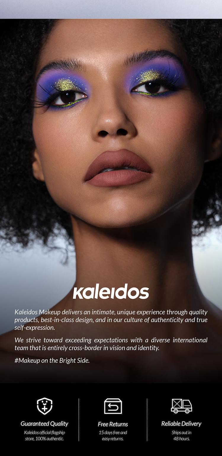 Kaleidos Quad Palette | Smokey Look, Highly-Pigmented, Silky Mattes & Unparalleled Shimmers, Rave Makeup, Festival Makeup, Cosmetic Gift