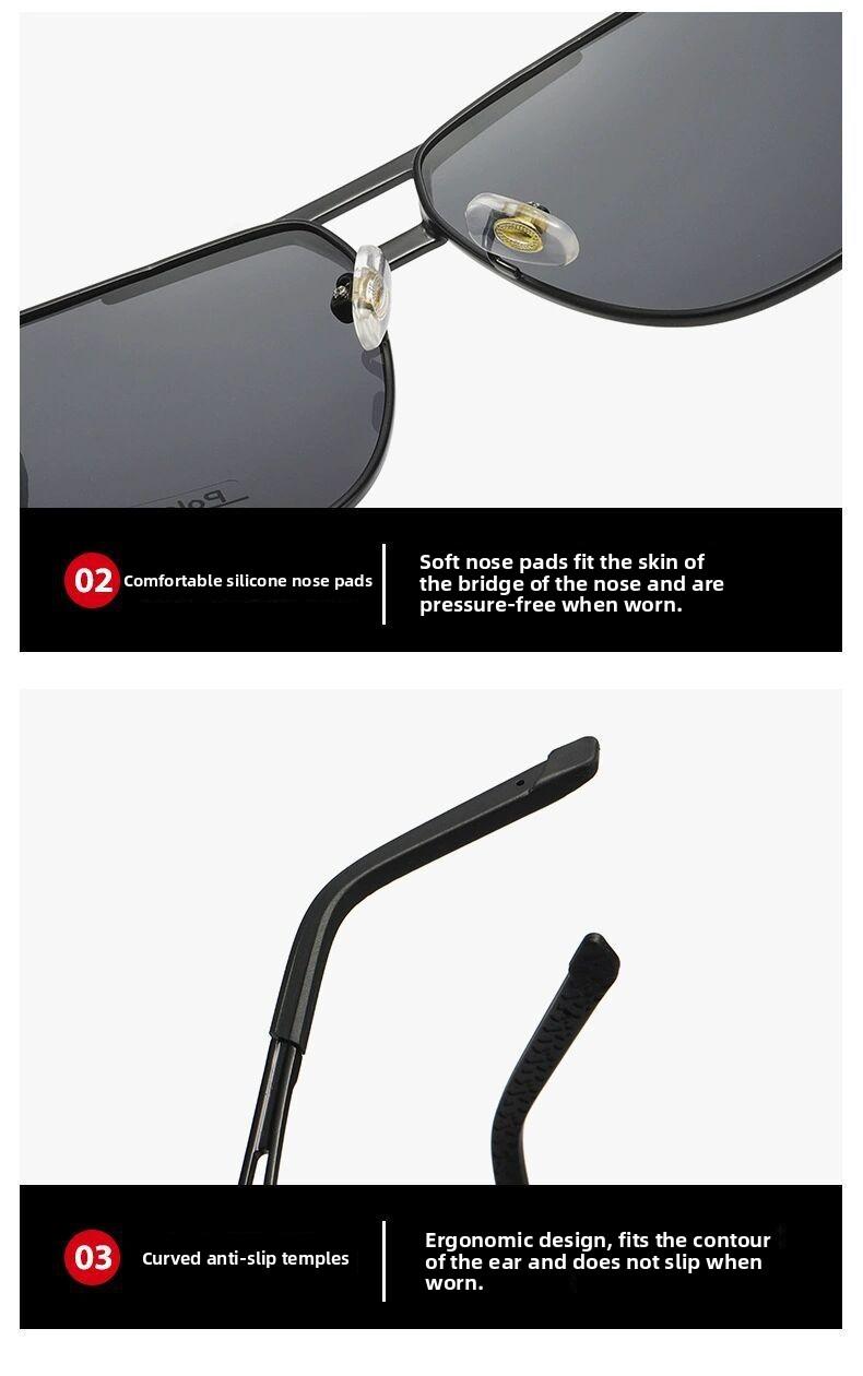 Aviator Photochromic Polarized Driving Sunglasses for Women Men,UV400 Anti-Glare Wrap Around Shades,Lightweight Durable Eyewear for Driving,Fishing&Outdoor Sports