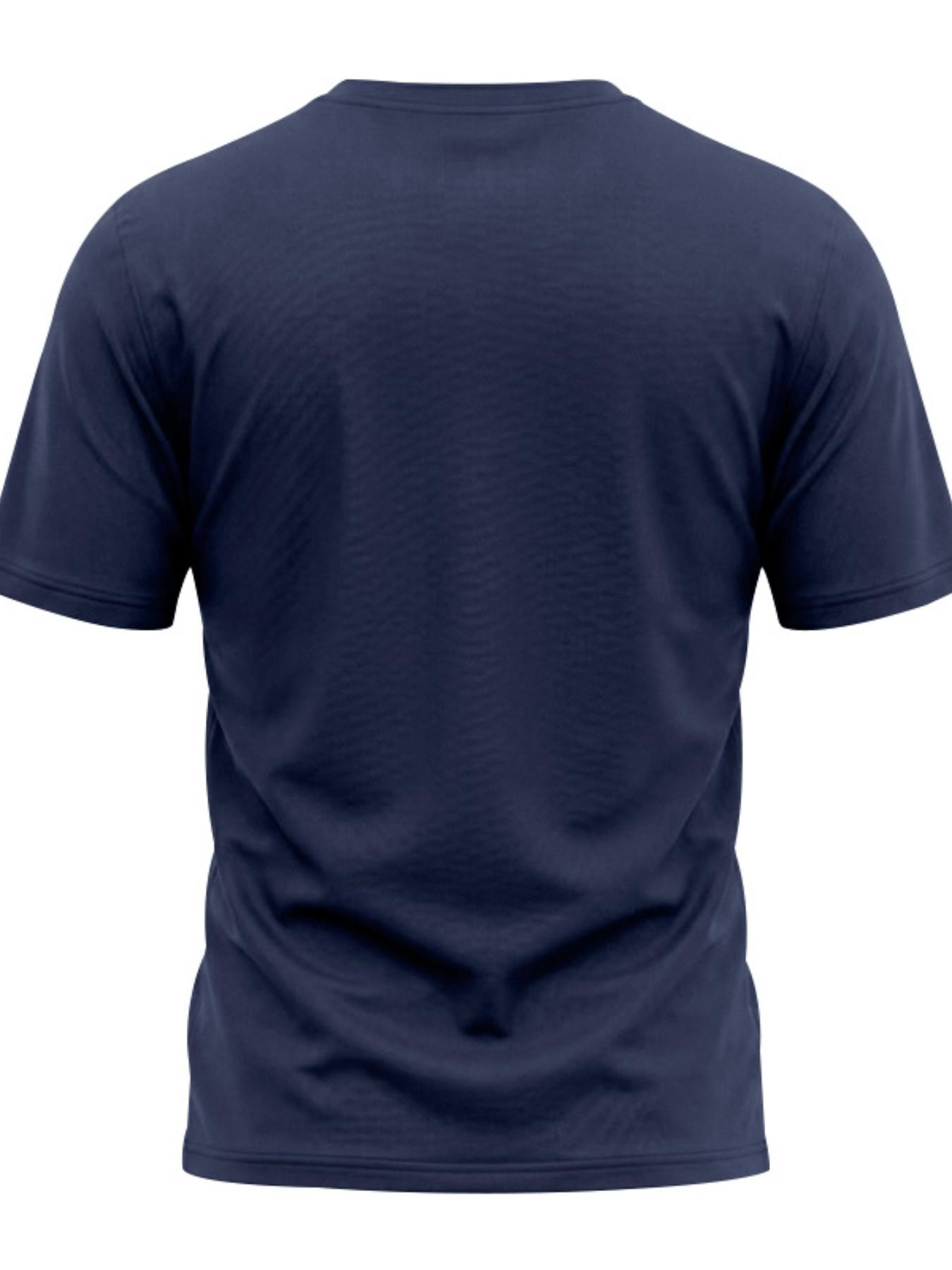 Men's 5-Pack Three-Button Mesh Short Sleeve Henley T-Shirts, Athletic Apparel, Summer Breathable Solid Color Casual Sports Tops, Comfortable Basic Top, Fitness T Shirt