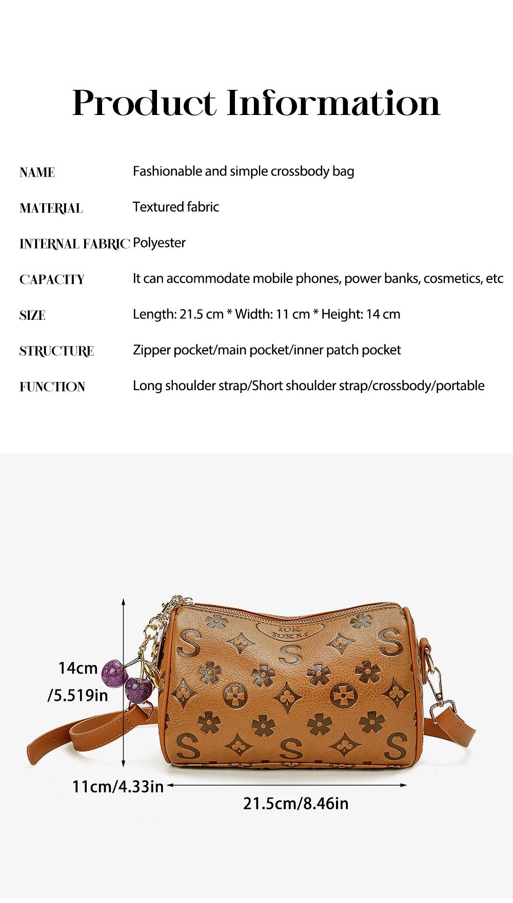 Women's Crossbody Bag, Casual Commuter Organizer, Ladies' Mobile Phone & Card Holder, Stylish Daily Use Accessory, Crossbody Clutch Purse