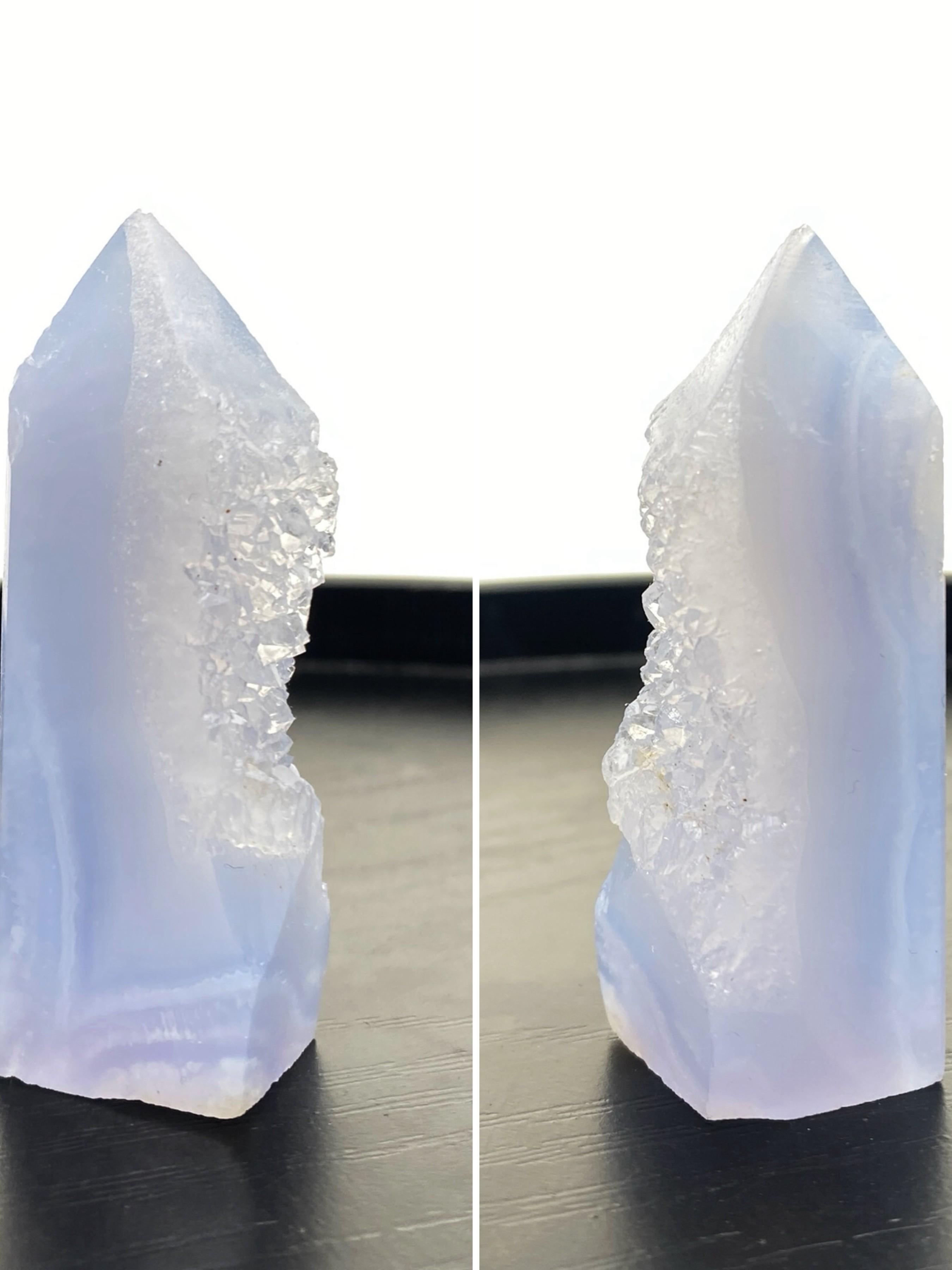 1PC exquisite blue agate point carving, suitable for holiday gifts for girls and female friends, Mother's Day gifts, the best choice for crystal collectors.