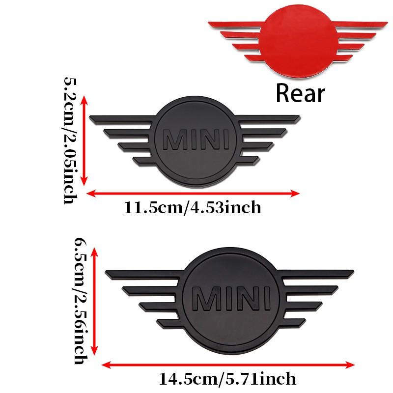 Mini Car Front & Rear Emblem, Scratch-Resistant Exterior Decoration, Replacement Badge for Mini Cooper Countryman Clubman Hatch Convertible