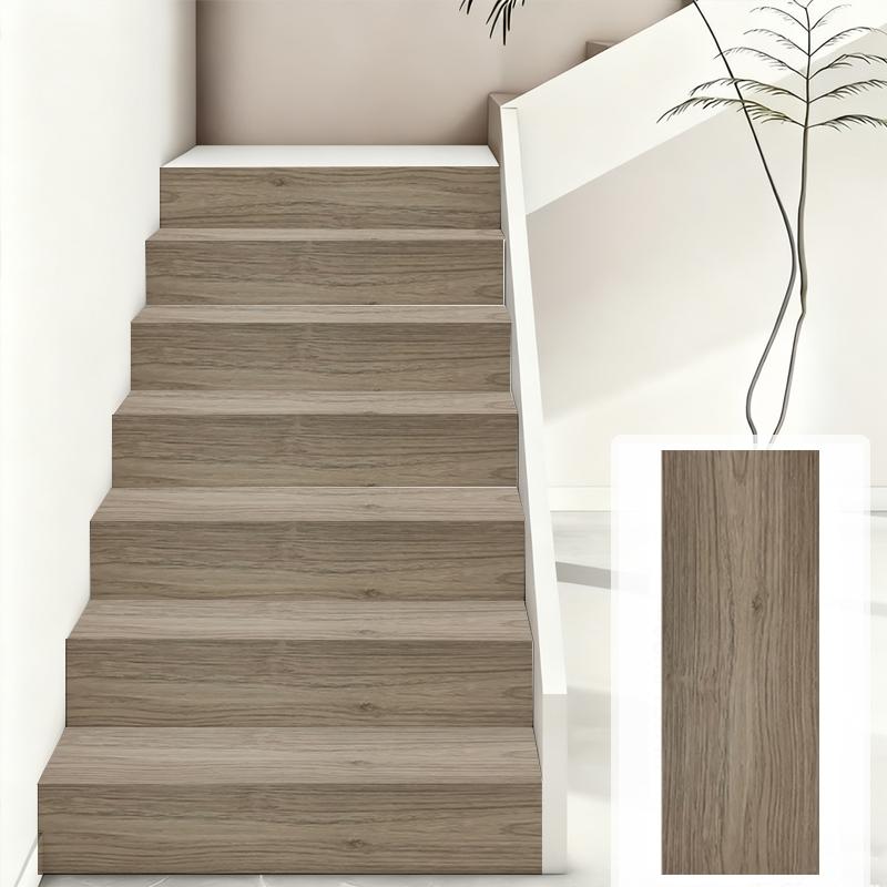 30 Pcs Glossy PVC Self-Adhesive Wood Grain Floor Stickers, Durable Waterproof and Oil-Proof Flooring Patchwork for Universal Home Use