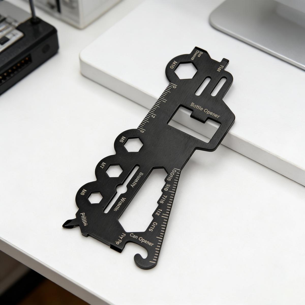 1PC, multifunctional small tool, EDC tool, compact size, easy to store or carry, integrated with screwdriver, hex wrench, bottle opener and other functions, suitable for outdoor or home use, holiday gift