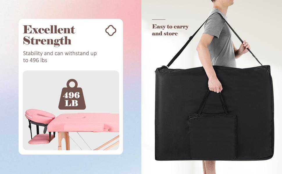 Massage Table Portable Wide Massage Bed 84 Inches Spa Bed 2 Fold Table 9 Heigh Adjustable Carry Case Salon Bed Face Cradle Bed Brown Massage Table Portable Wide Massage Bed 84 Inches Spa Bed 2 Fold Table 9 Heigh Adjustable Carry Case Salon Bed Face Cradle Bed Brown