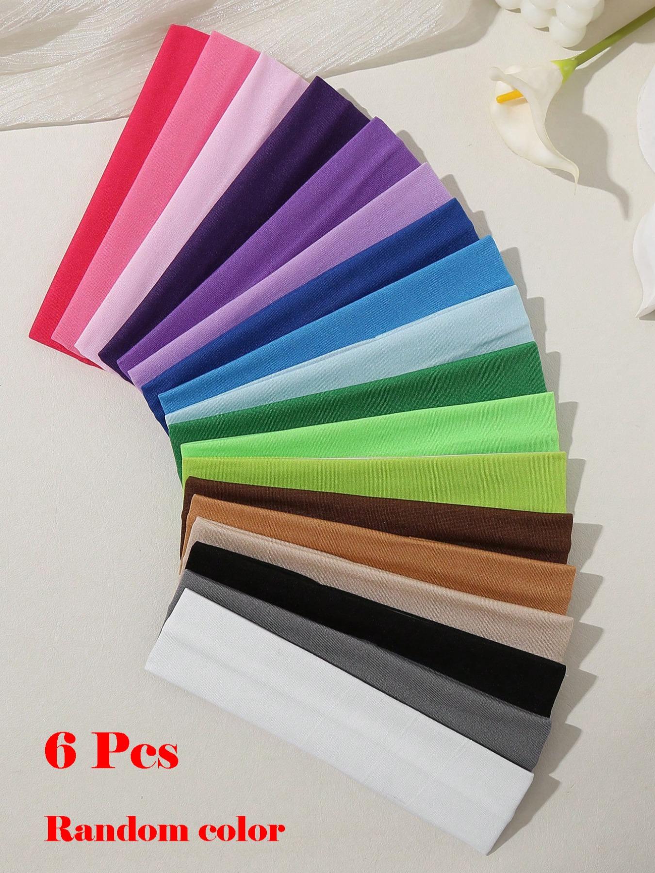 Solid Color Hair Band, High Stretch Hair Band for Women & Girls, Sweat Absorbing Hair Band for Gym Workout Running, Fashion Hair Accessories for Daily Wear, Elastic Headband