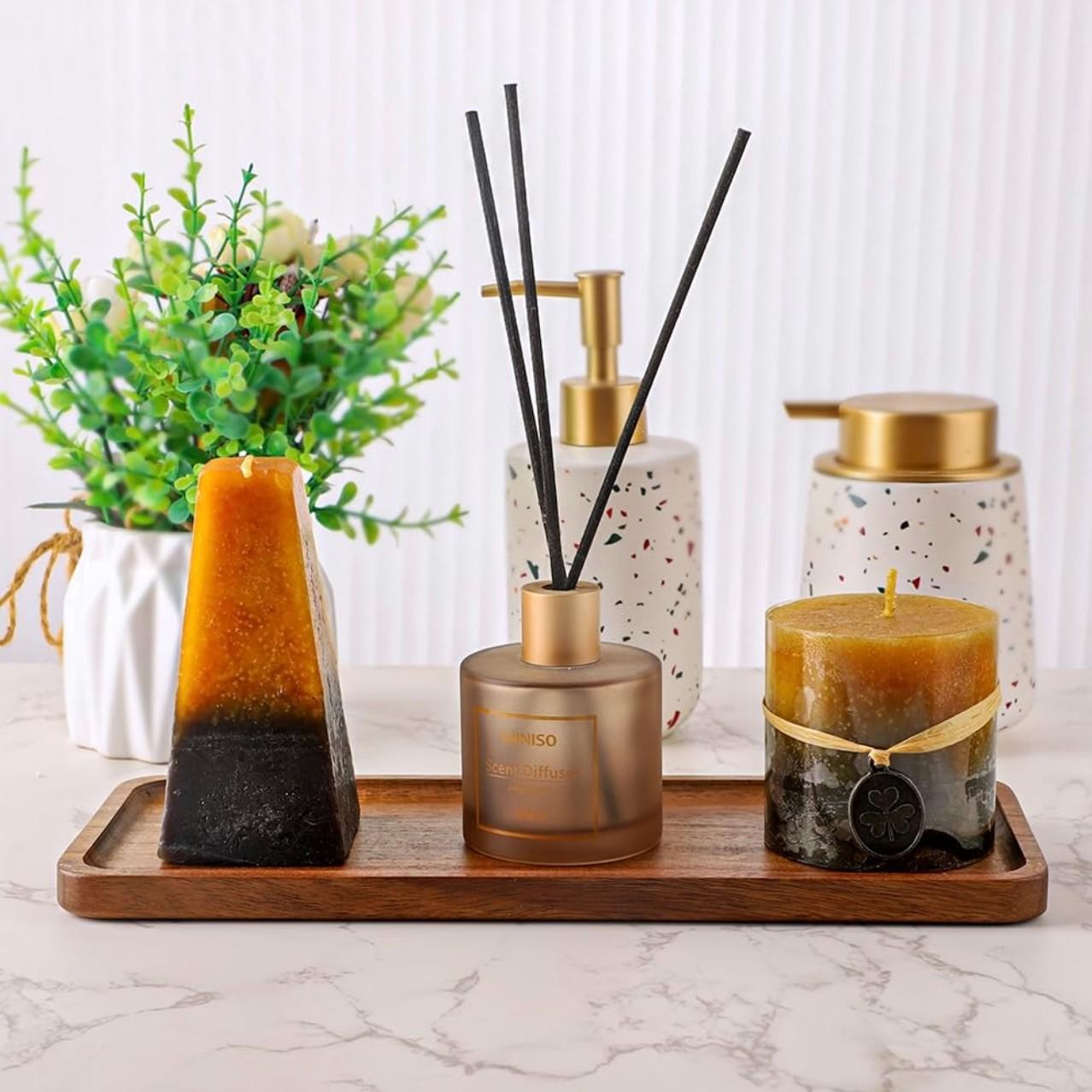 Rectangular Wooden Tray, Juniper Wood Tray, Salad Serving Plates, Multi-Functional Fruit Dessert Coffee Snack Cake Cheese Bread Storage Tray