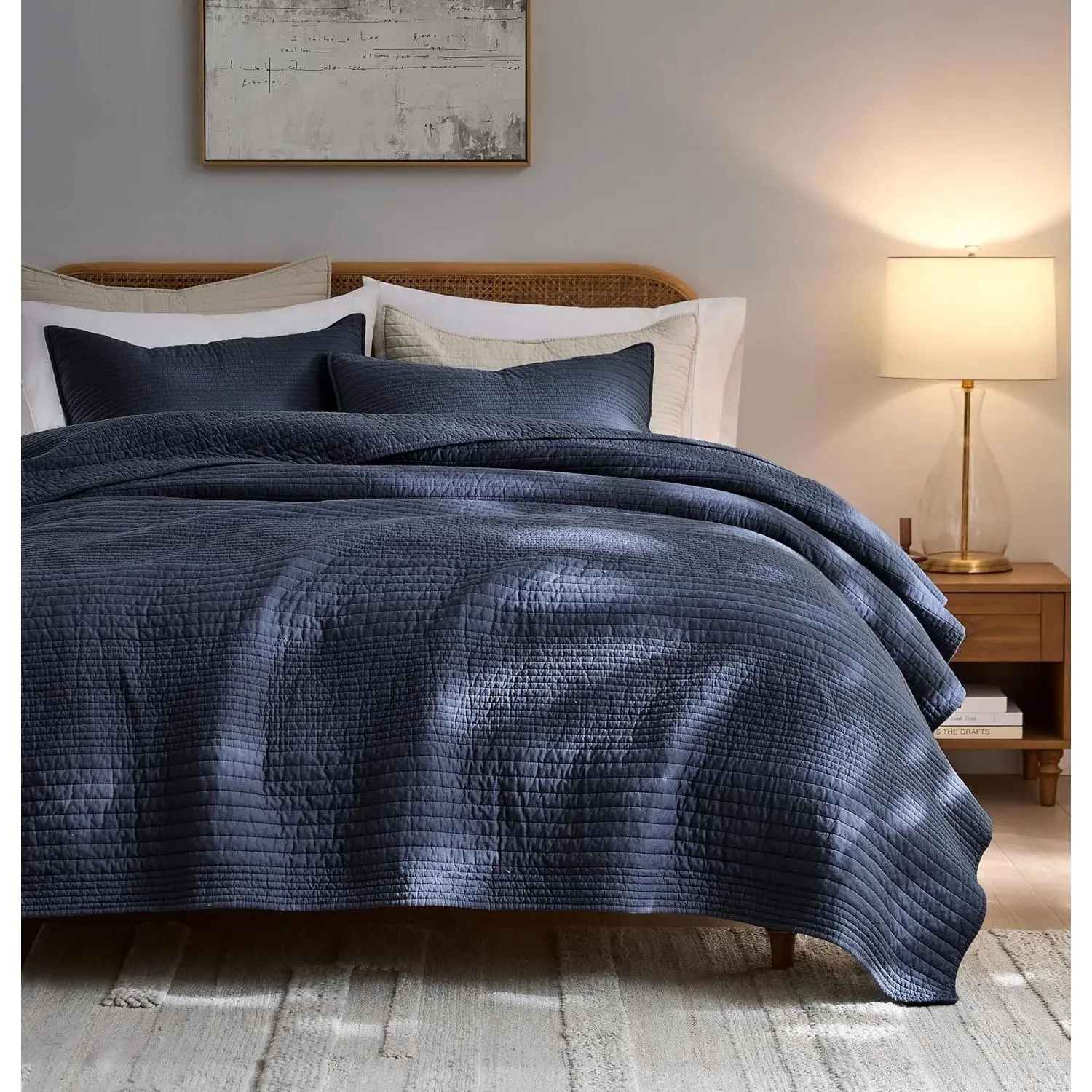 Striped-navy Blue