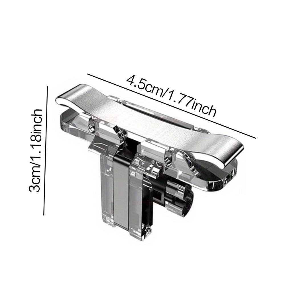 High-sensitivity trigger accessory for mobile gaming peripherals, designed for precision aiming and rapid-fire control. Ergonomically crafted for effortless one-button installation—plug-and-play—enhancing reaction speed and gaming experience.