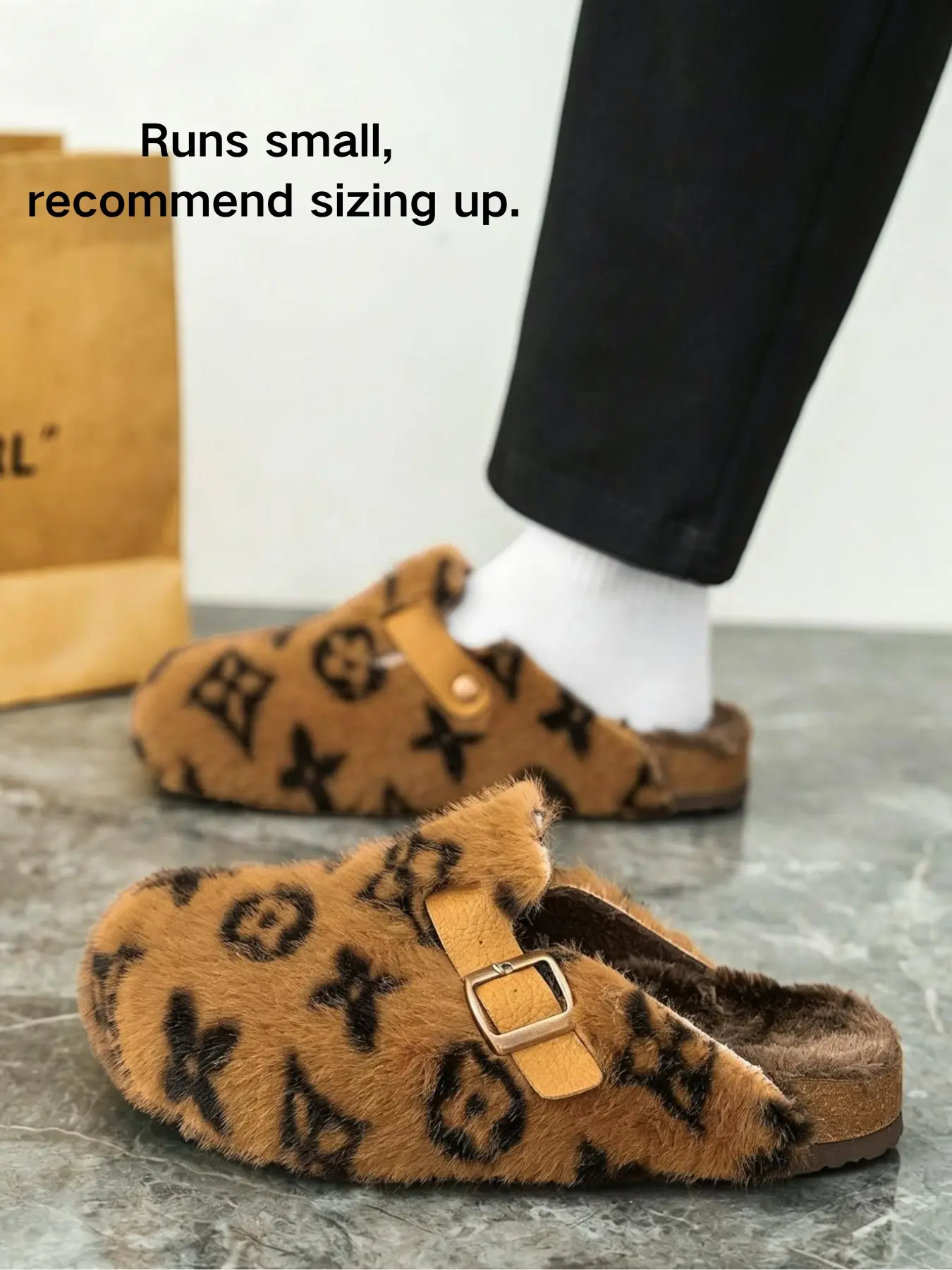 Unisex High-Quality Fuzzy Slippers, Fluffy House Slippers, Indoor & Outdoor Slippers, Non-Slip Warm Slippers, Tie-Dye Design, Elegant Wide Fit, Perfect Gift for Fall & Winter