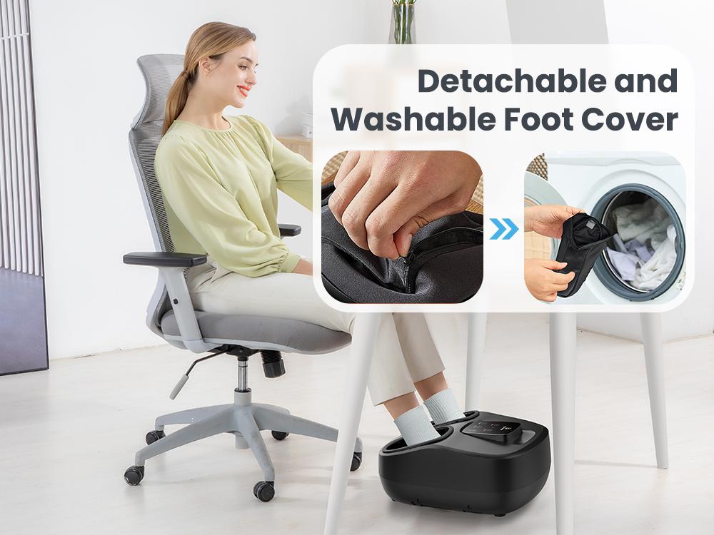 COMFIER 2025 Upgrade Shiatsu Foot Massager with Remote,Pause Function,Foot Massager Machine with Heat,Compression,3 Timer,Feet Massager for Plantar Fasciitis,Neuropathy,Gift for Men,Size 13