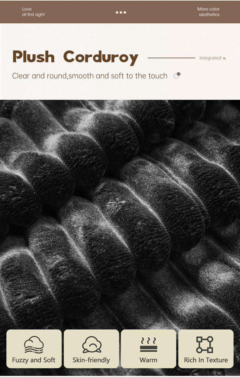 132'' U-Shape Modular Sectional Couch – Boneless Compressed Corduroy Sectional Sofa, Modern Sleeper Sofa for Living Room, Space-Efficient Convertible Corduroy Sectional (3 Packages Shipping)