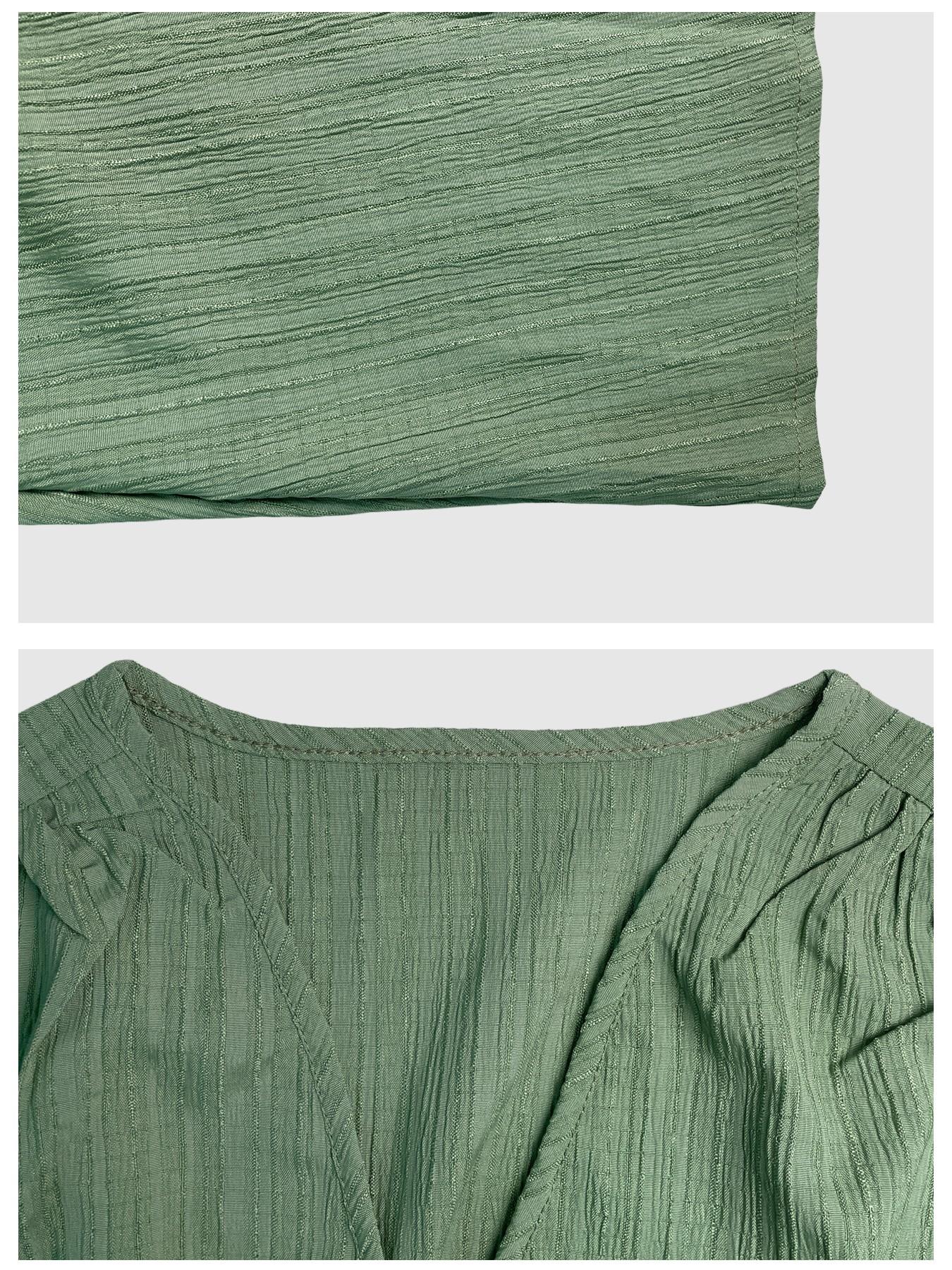 Women's Comfortable Minimalist Sleeveless Textured Ruched Dress for Office Wear & Summer Events