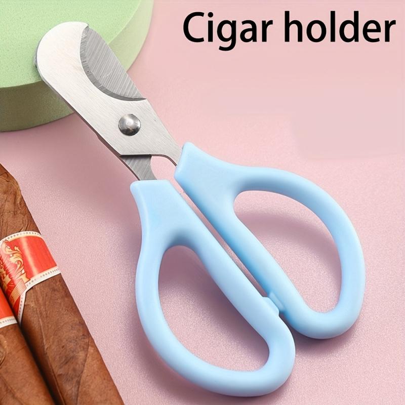 Stainless Steel Cigar Cutter 2-In-1, Tablet and Pill Scissors, Portable Cutting Tool for Medicine, Double-Sided Sharp Scissors