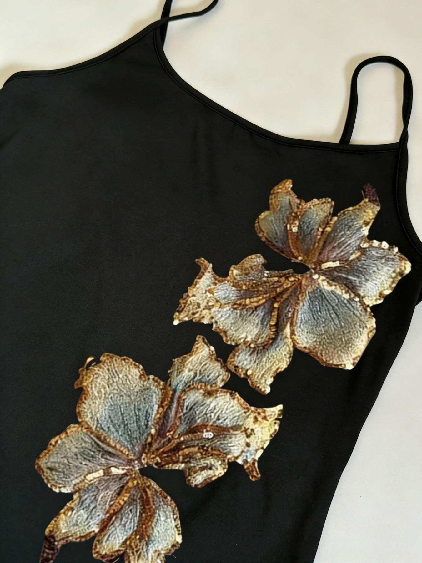 Women's Square Neck Patch Design Cropped Tank Top, Casual Fashion, Perfect for Dates, Parties, Travel, Stylish and Comfortable