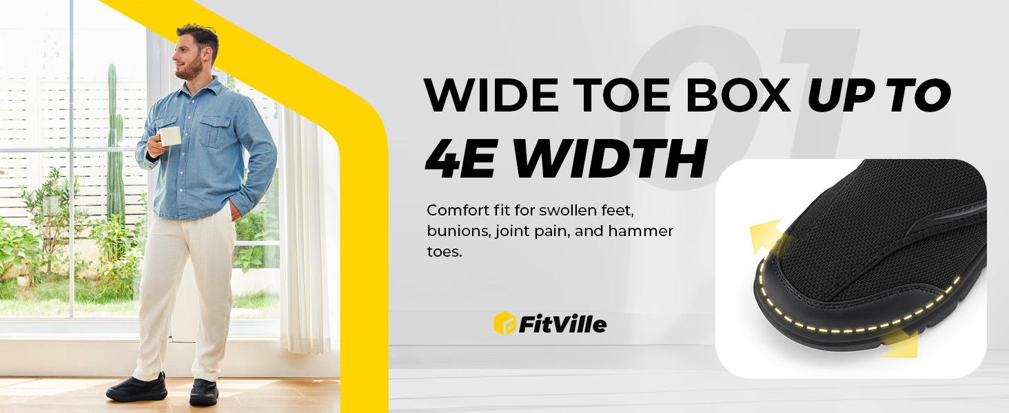 FitVille Men's EasyTop Wings Diabetic Shoes V9 Runner Sneaker FitVille Men's EasyTop Wings Diabetic Shoes V9 Runner Sneaker