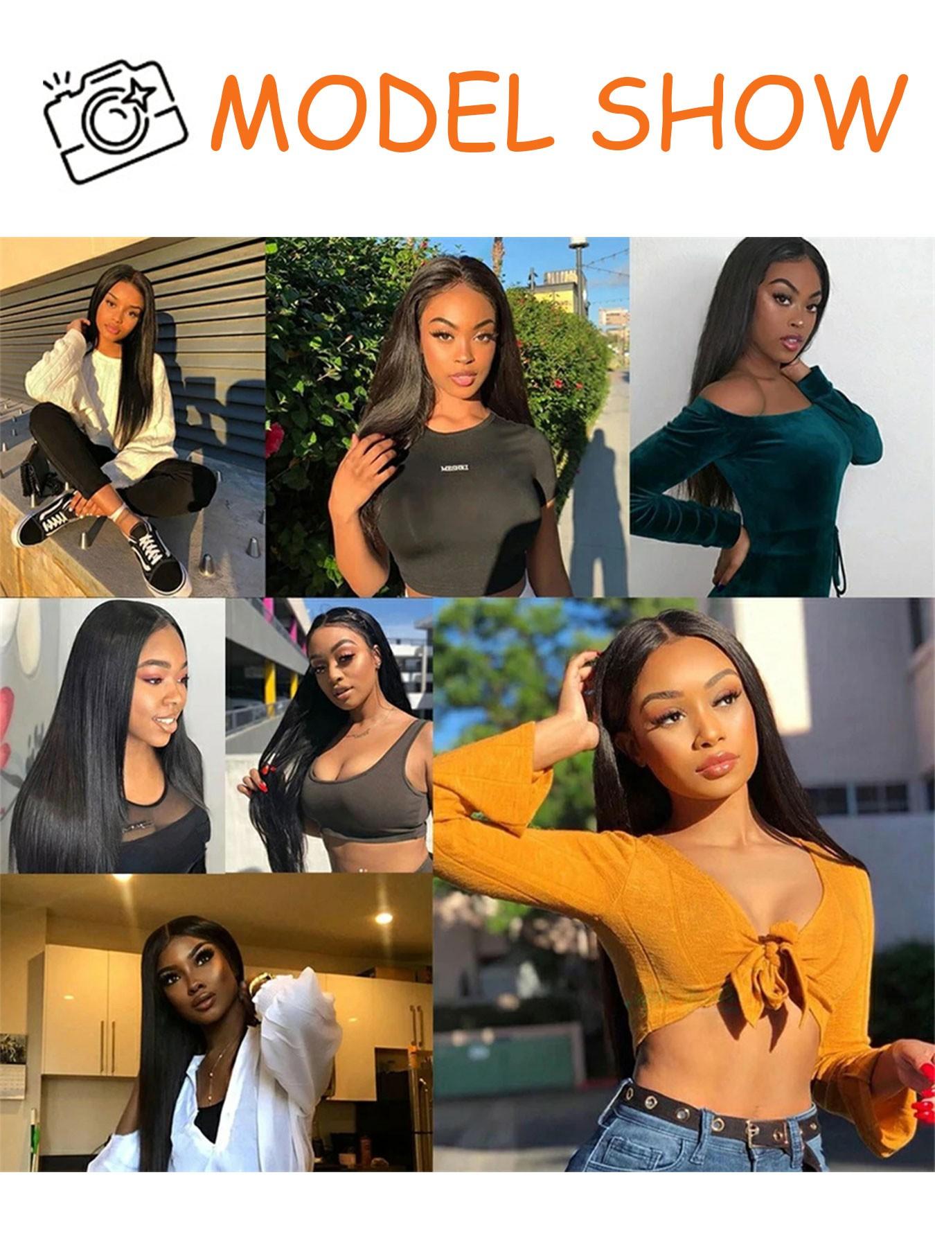 40 Inch 200% Density Long 13x4 Synthetic Lace Front Wigs For Women Heat-Resistant Hair 13x4 HD Transparent Lace Frontal Wigs Wigs Pre Plucked For Women's Daily And Holiday Occasions Wig