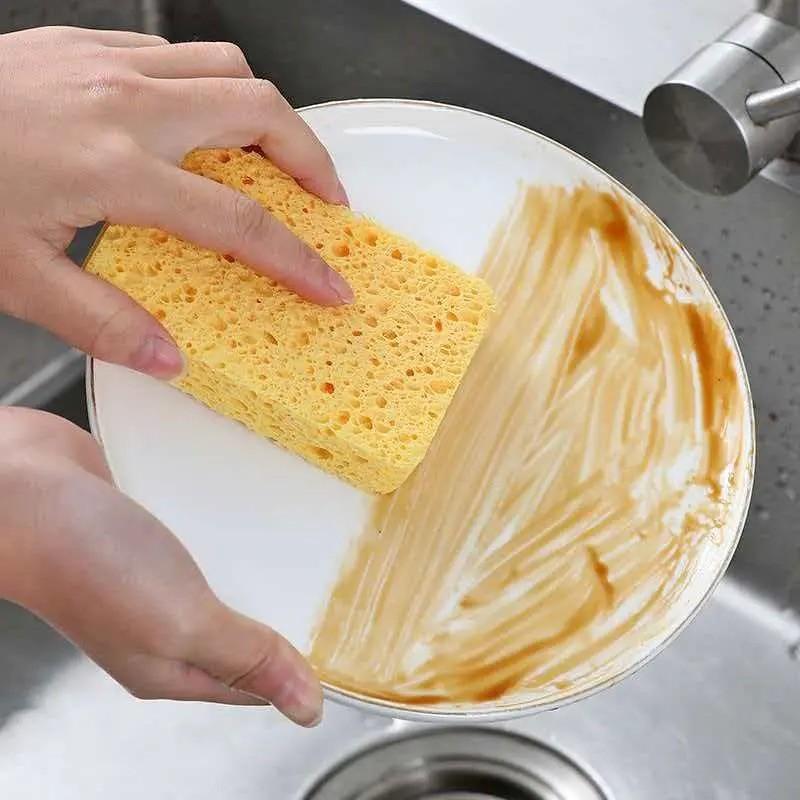 6pcs Dual-Sided Dishwashing Sponge Set, Kitchen Cleaning Tools, Household Scouring Pads, Durable & Efficient Scrubbers