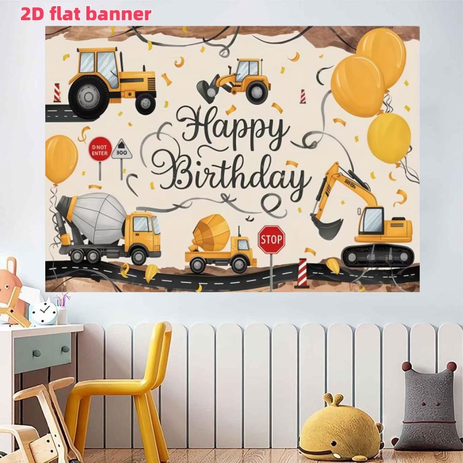 Architectural themed birthday background banner, decorative background photo props, made of polyester material, suitable for living rooms, bedrooms, offices, birthdays, anniversaries, home decoration, outdoor and indoor parties