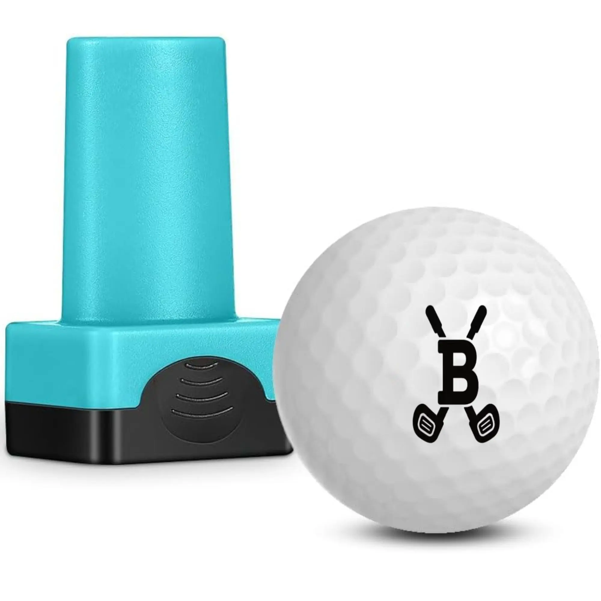 Golf Ball Stamp Personalized Monogram Initial Self-Inking Marker Quick Dry Permanent Ink Reusable Golf Ball Marker to Identify Balls Ideal Golfer Gift