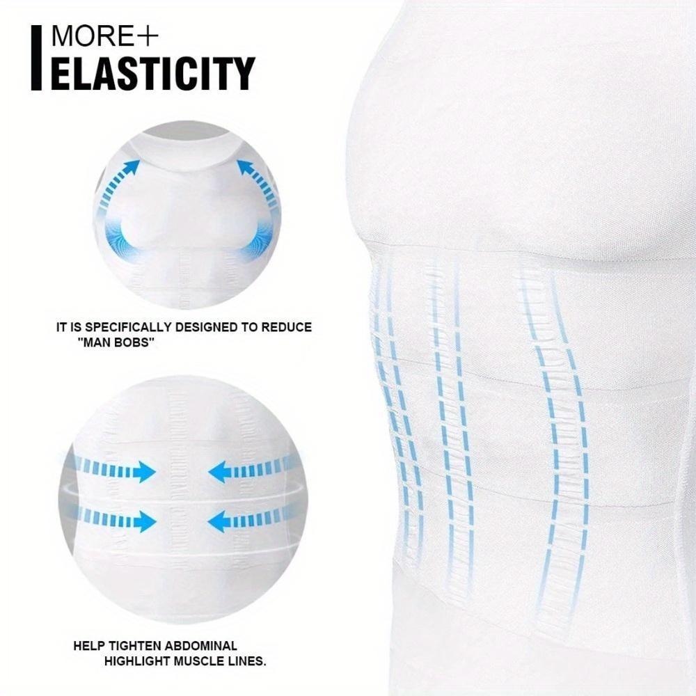 Mens Compression Shapewear Sleeveless Tummy Control Gym Fitness Soft Body Shaper Breathable Tank Top