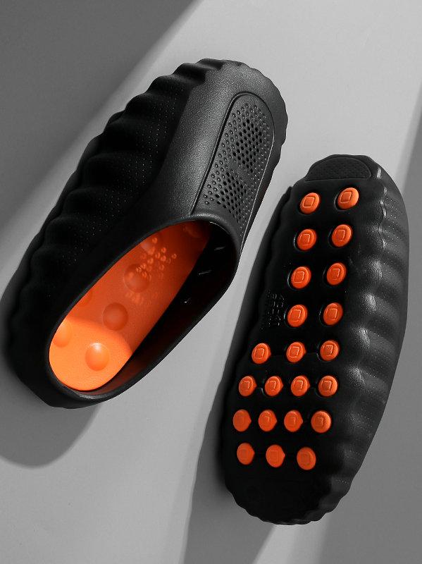 Unisex Sport Massage Slide Sandals for Post-Workout - Foot Massage Nubs, Non-Slip Sports Outsole, Breathable Mesh Upper, Waterproof EVA Material - Perfect for Gym, Post-Workout Relaxation, Poolside & Locker Room - Comfortable Athletic Slippers