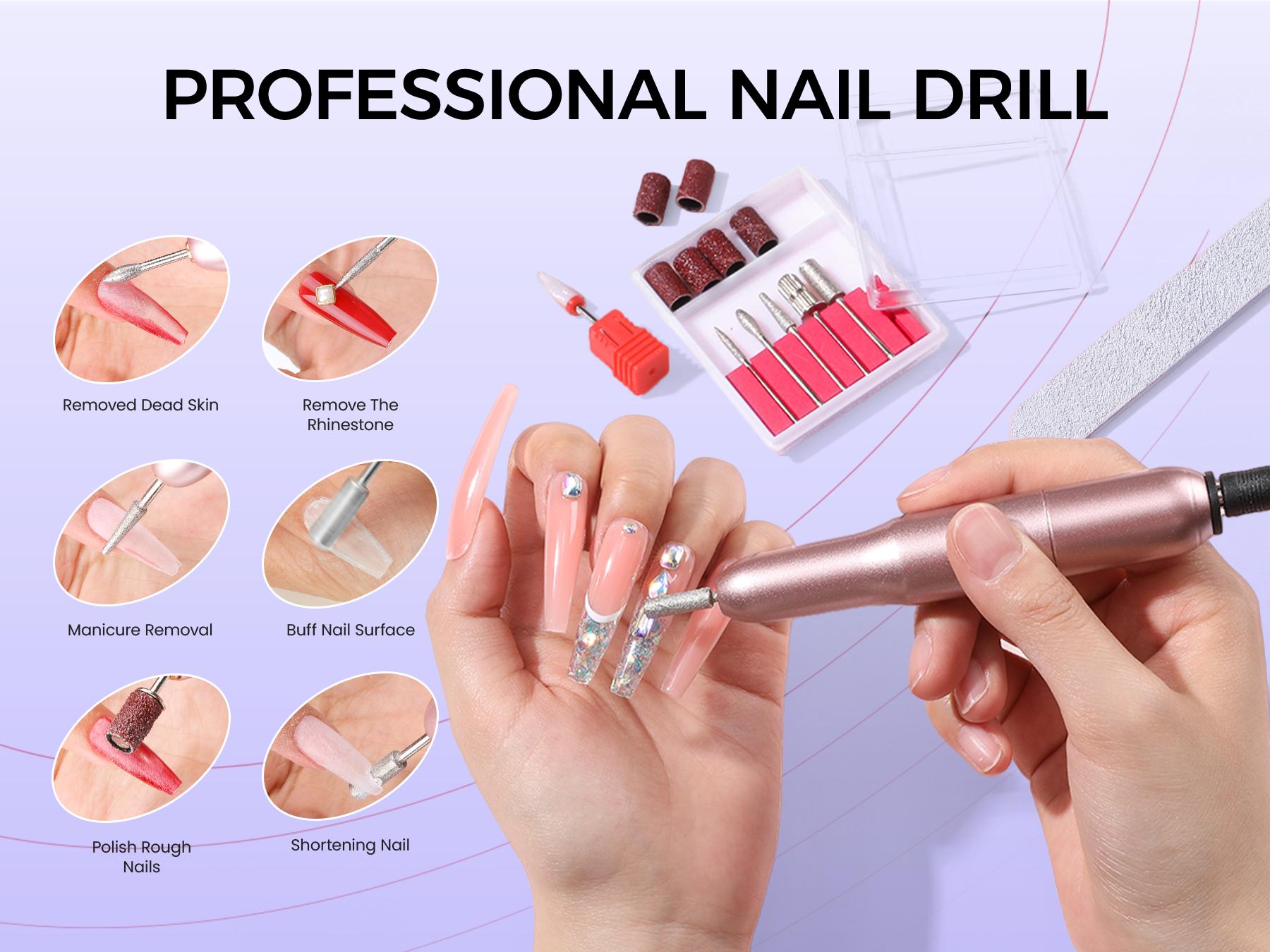 VANSISOS Acrylic Nail Kit with : Complete Beginner-Friendly Professional Set with Charms & Full Supplies