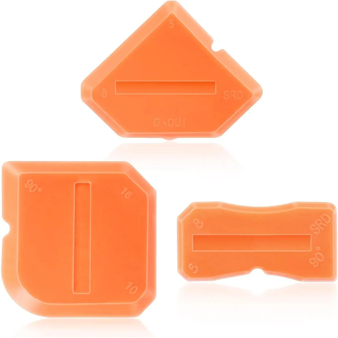 Caulk Tool Caulking Tool Kit, 3 count  Grout Finishing Applicator Set | Professional Sealant Smoothing Tools for Kitchen Bathroom Floor Tile,  Caulk Finishing Spatula Set