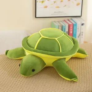 Cute Small Turtle Plush Toy Pillow, Large Sea Turtle Soft Doll, Huggable Stuffed Animal, Bed Sleeping Companion, Birthday Gift, 1 Piece Set