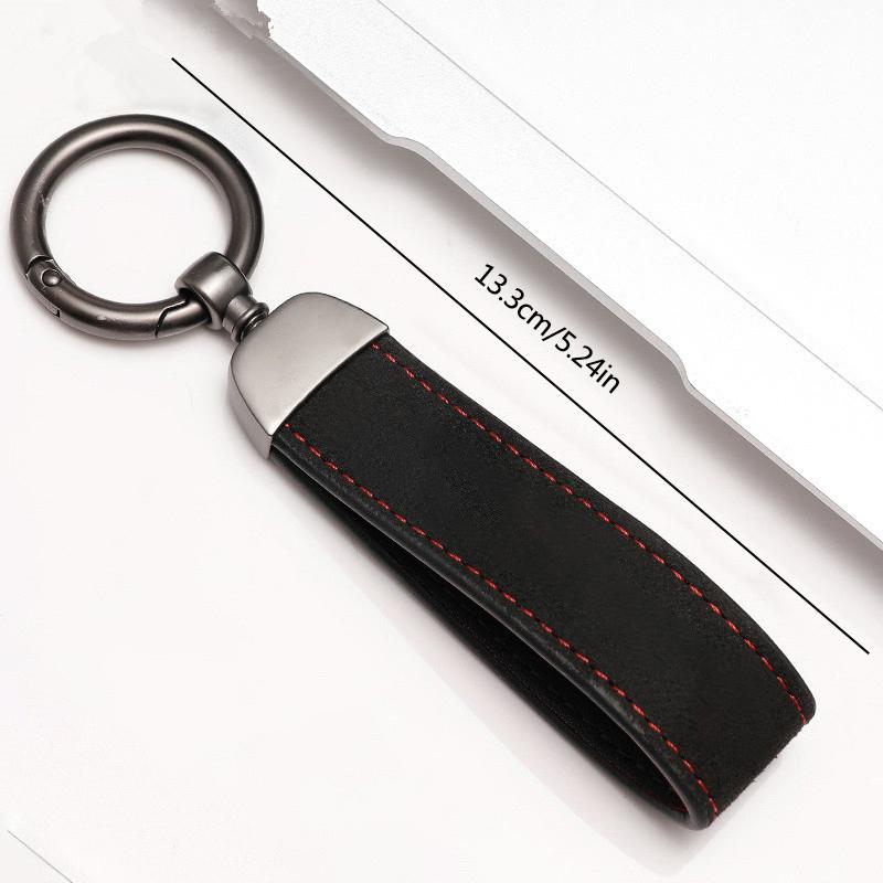 Suede Leather Car Key Chain Ring Keychain for Ford Fusion Mustang Explorer F150 F250 F350 Ecosport Edge S-Max Ranger Accessories