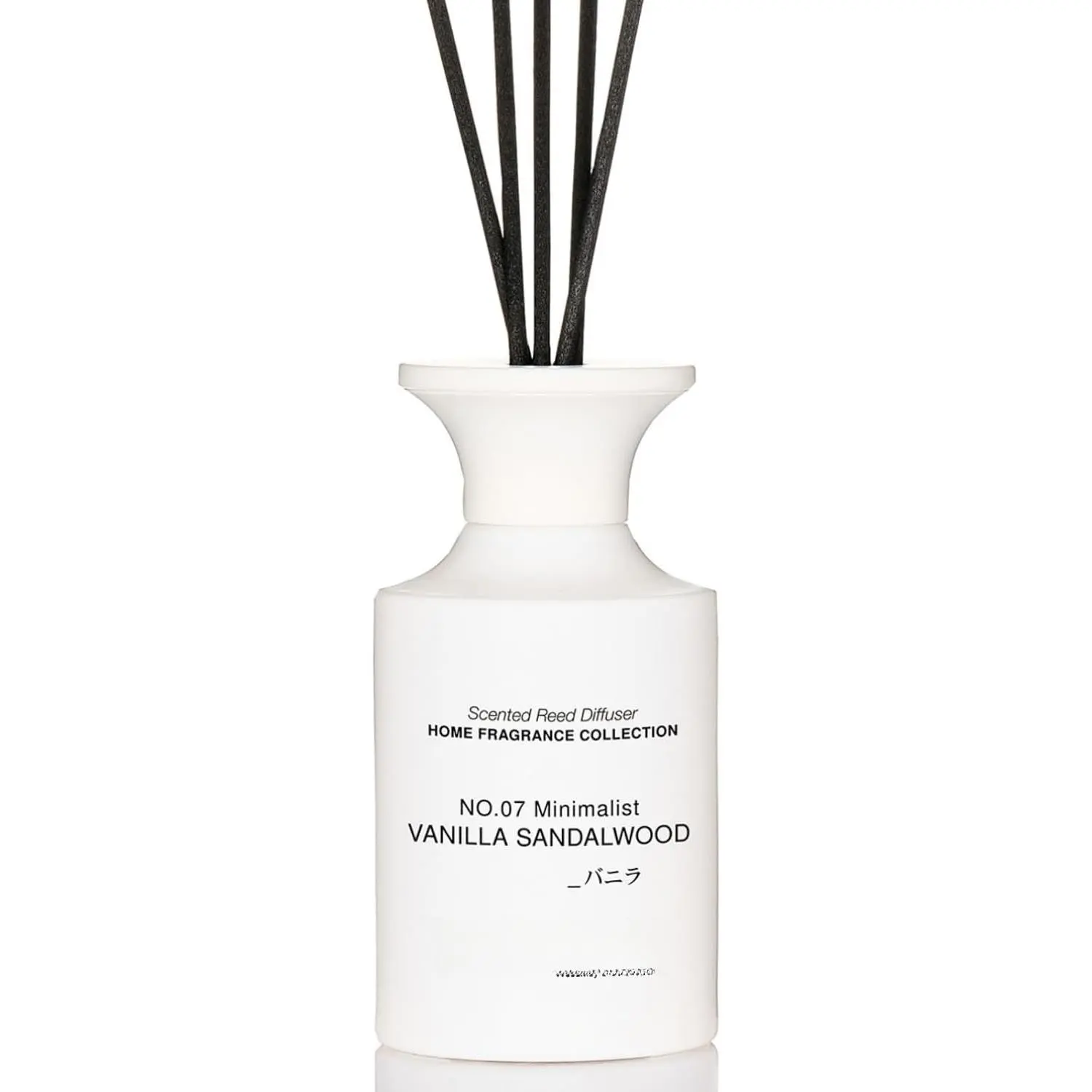 Minimalist Large Reed Diffuser 300ml, Vanilla Sandalwood Scented with  Essential Oils, Long Lasting with 7 Sticks,    for Bedroom, Bathroom Decor