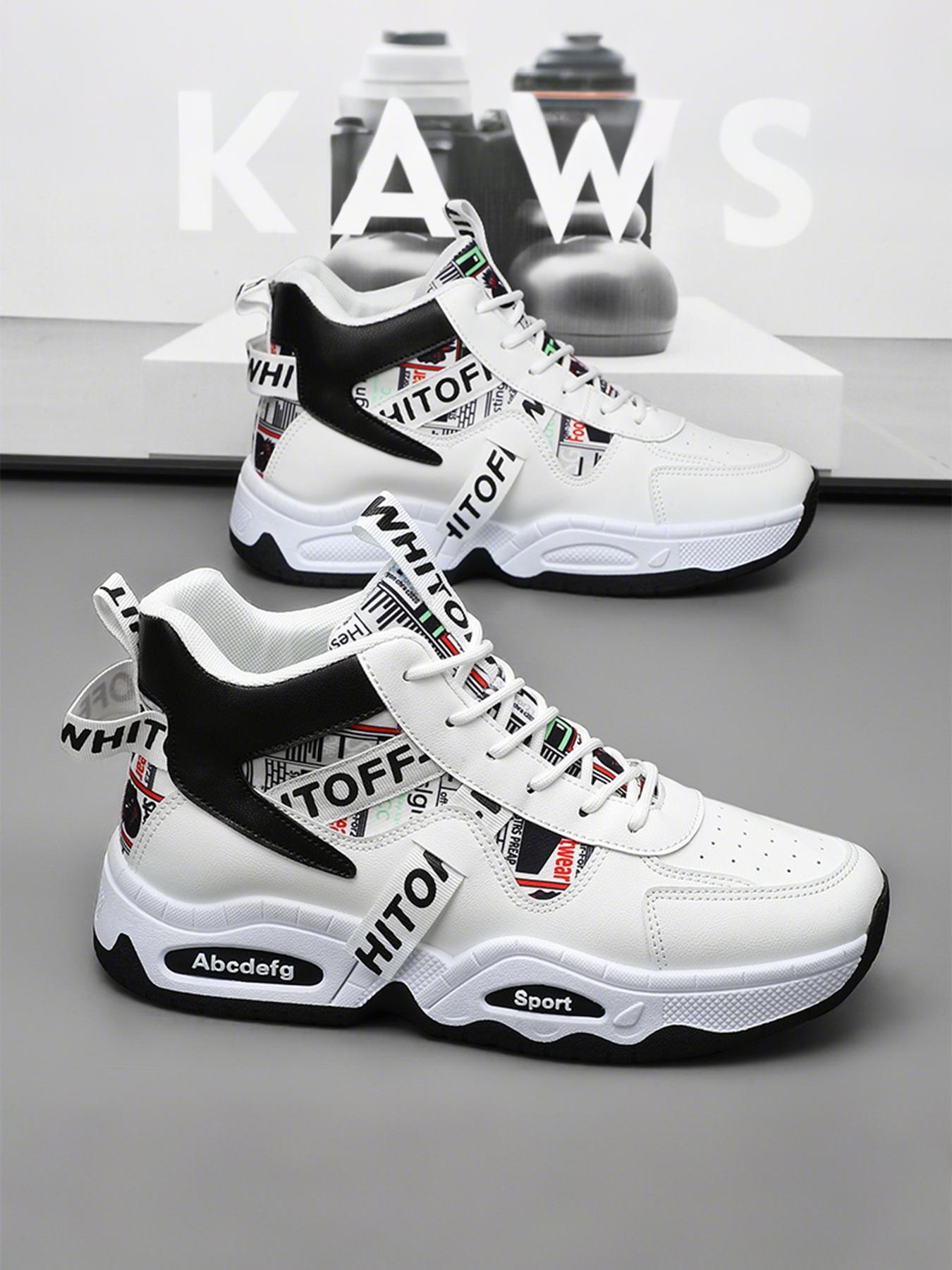 Men's Elevated High-Top Sneakers| Breathable Casual Shoes| Modern Platform Design| Sports Shoes