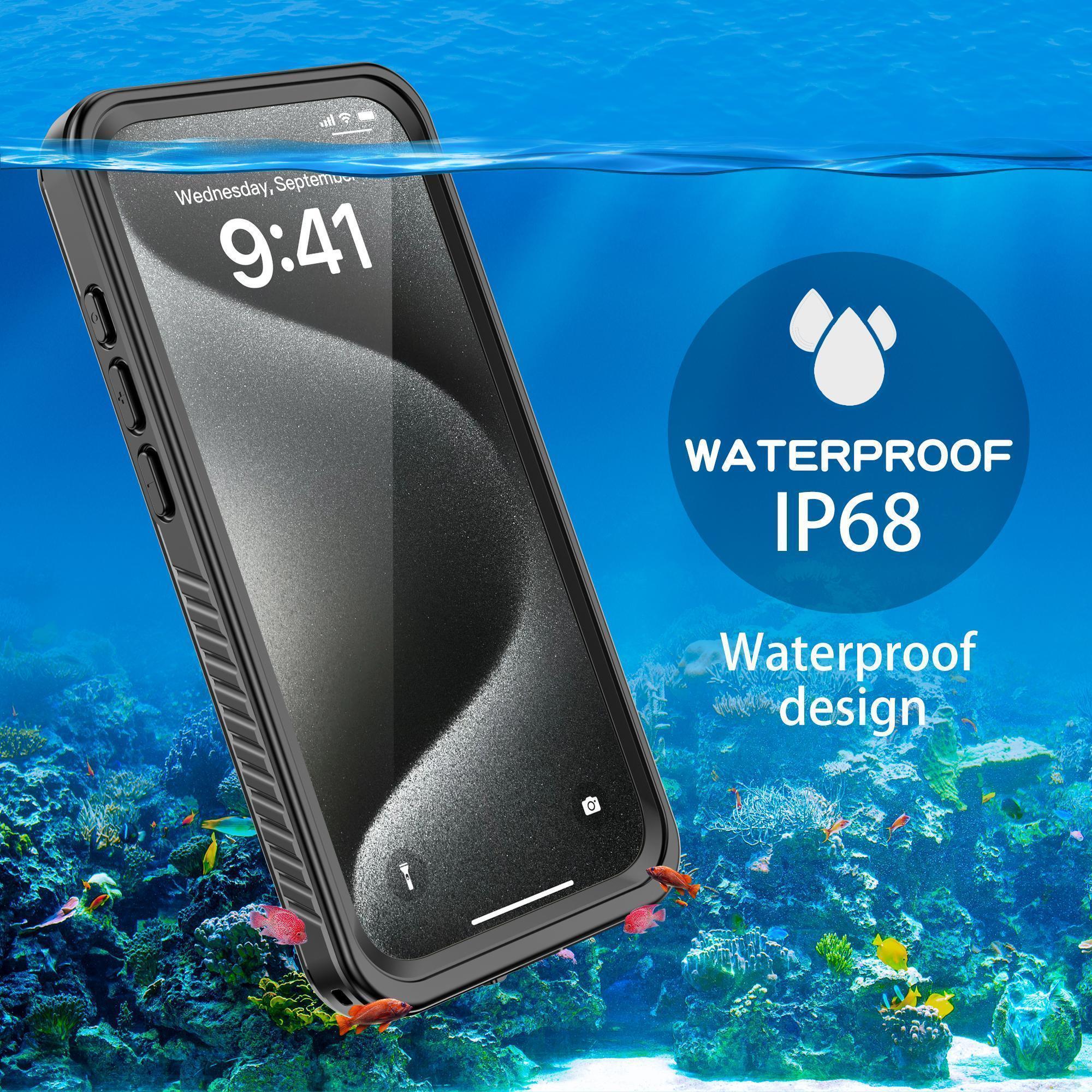 1PCS IP68 Waterproof Case For iPhone 17 16 15 14 13 12 11 Pro Max Plus Full Body Protective Cover Swim Underwater Diving Shell