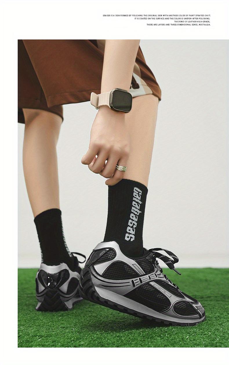 Bestselling Silver Chunky Sneakers for Women, New Summer Style, Thick-Soled Height-Increasing, Retro Breathable Mesh Sports Shoes for Men Silver Mesh Sneakers That Go With Every Outfit  Obsessed!