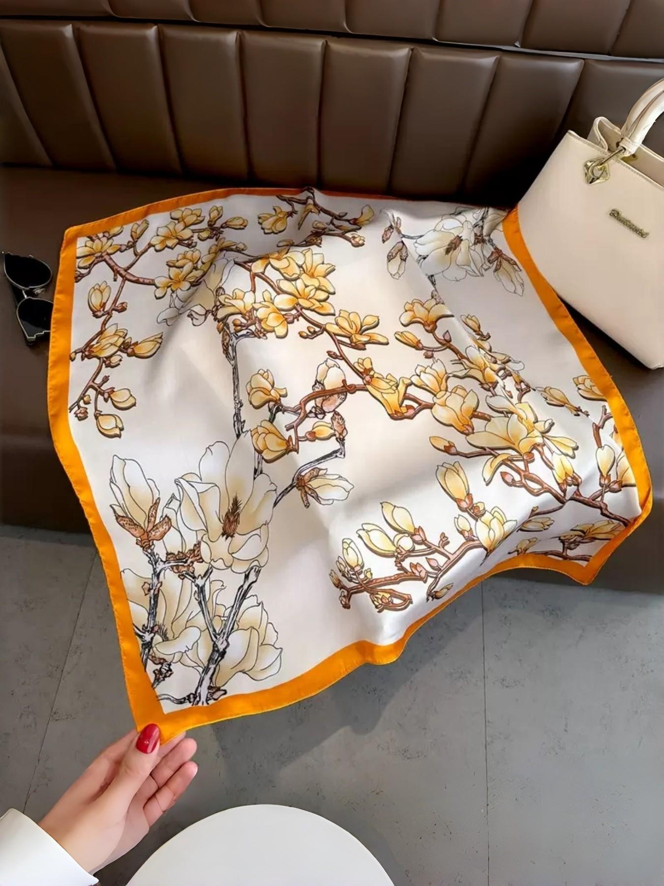 Women's Elegant Striped Patchwork Print Scarf, Trendy Soft Comfortable Shawl, Fashionable Scarf for Women for Daily Wear