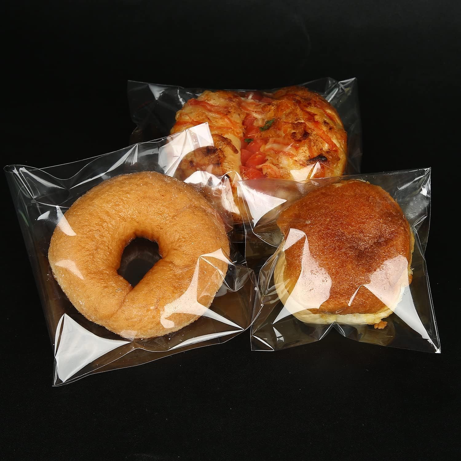Cookie Bags Self Sealing Cellophane Bags with Seal, 5x6 Inch Clear Individual  Bags for Cookie Packaging  Giving 200 count Plastic Self Adhesive Wrappers Resealable Favors Candy Bag