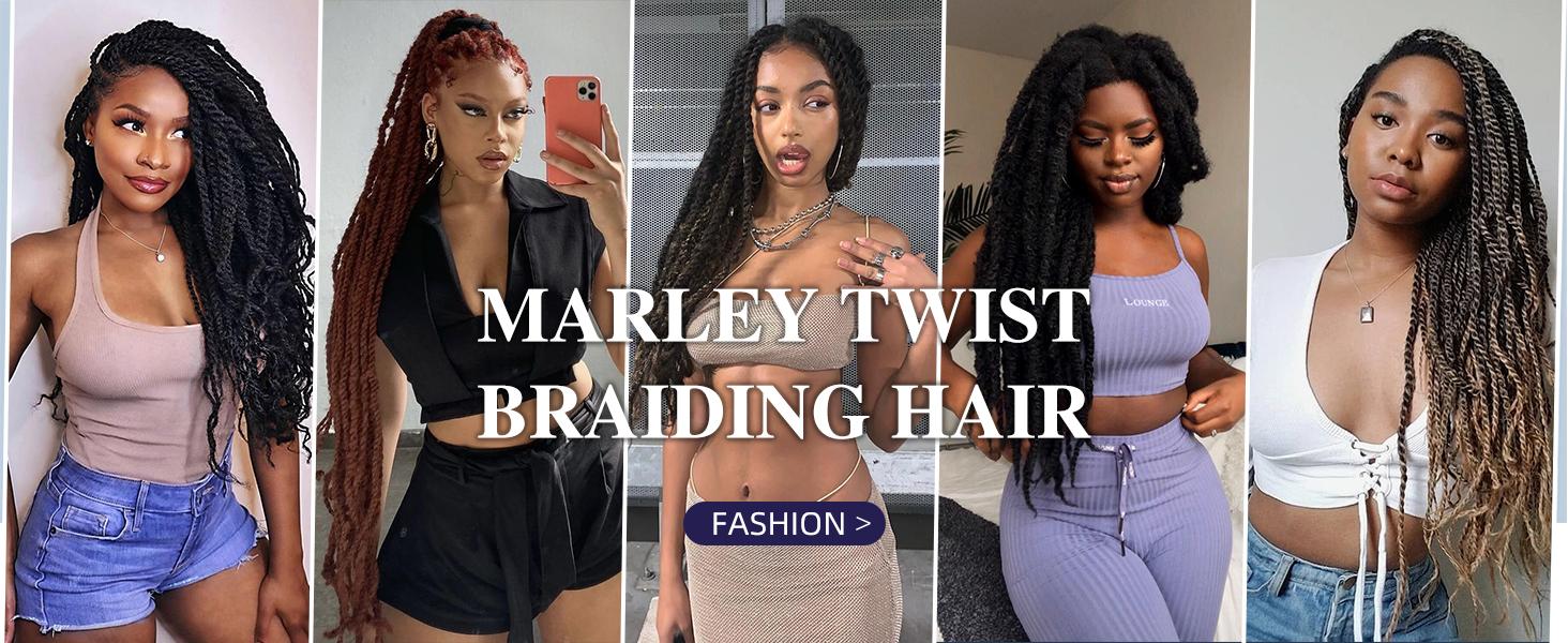 YXHAIR Hot Twist Braiding Hair 18 Inch Cuban Twist Hair 8 Packs COCO Twist Hair Afro Kinky Braids Crochet Hair Synthetic Braiding Hair Extensions for black women (18 Inch(Pack of 8),1B)