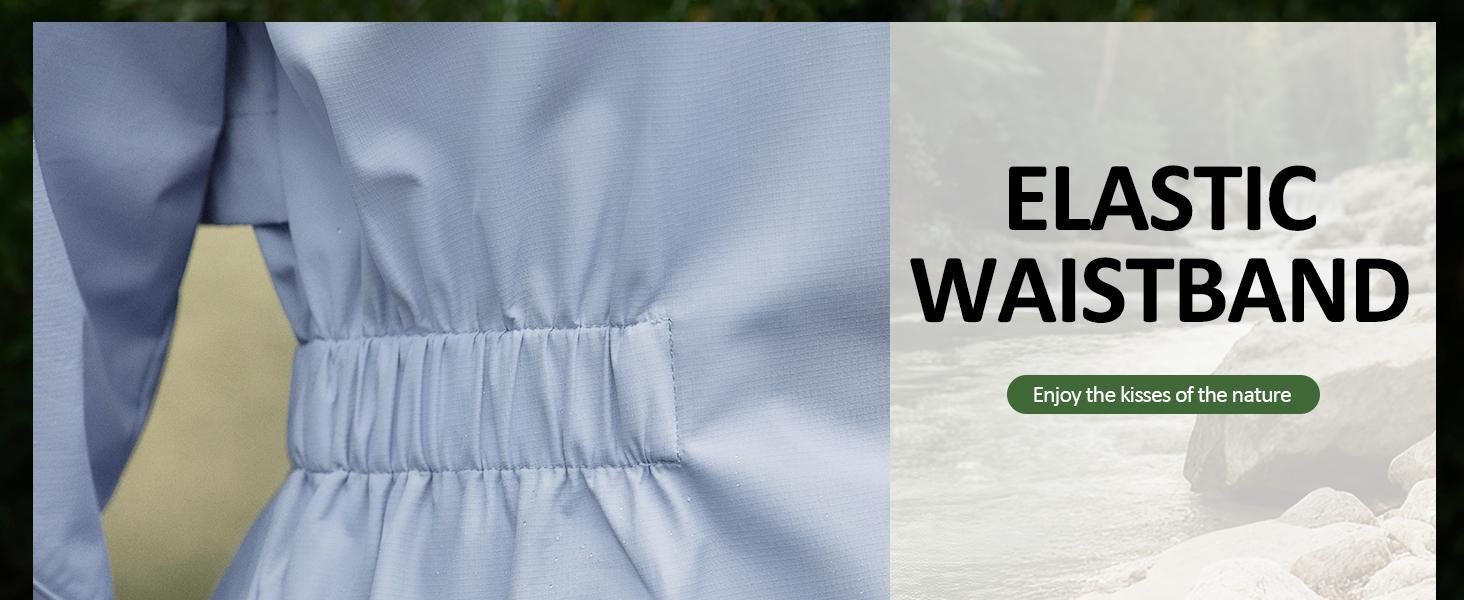 Women's Athletic Hooded Windbreaker Clothes - Lightweight Waterproof Solid Long-Sleeve Outdoors Top with Large Zippered Pockets, Windproof Zipper for Hiking, Daily Commuting