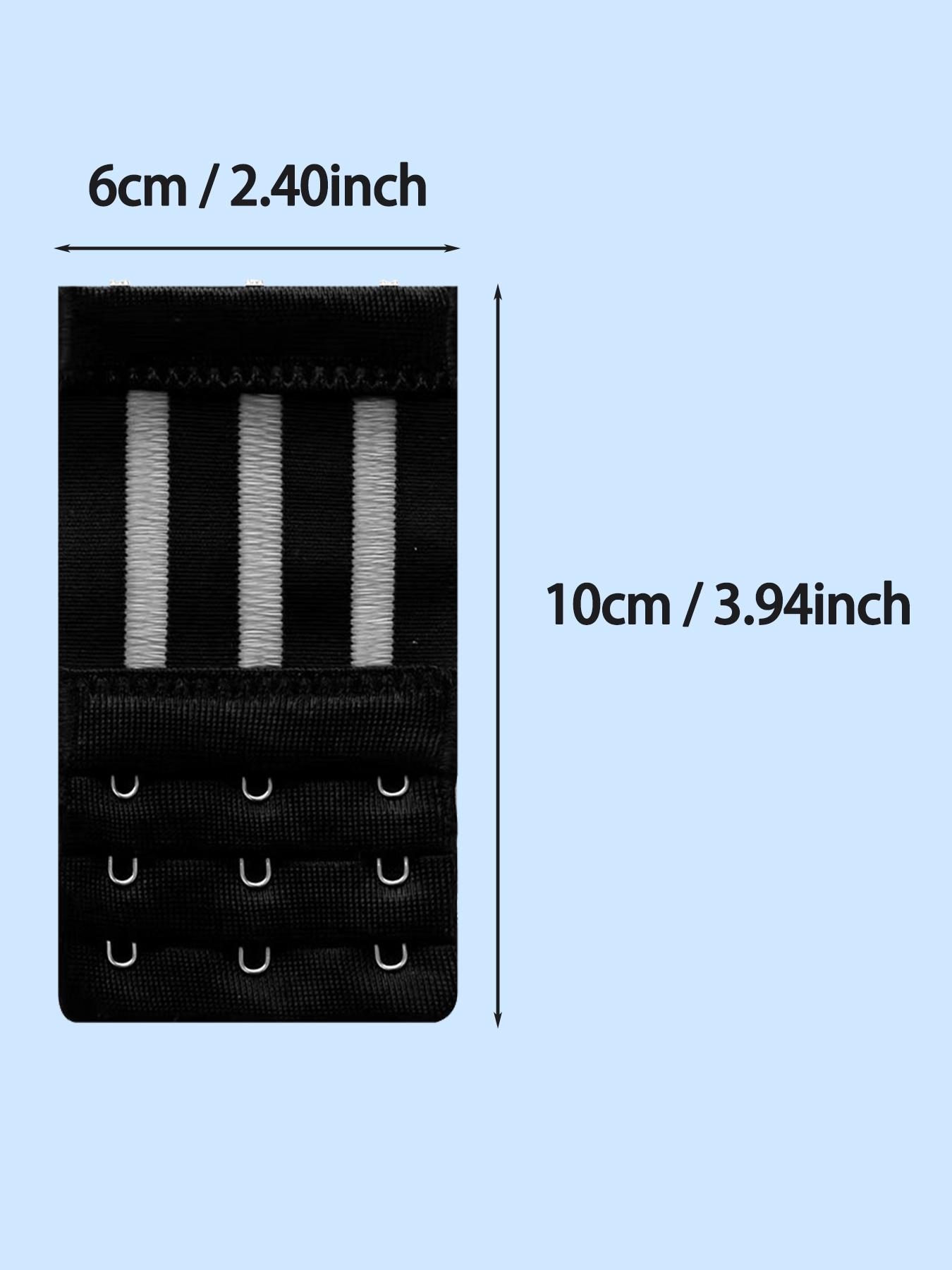 3pcs Fish Thread Extended Bra Hooks, High Elastic Durable, Multi-Position Adjustable Buckle, Stable and Long-Lasting Fastener, Accessories, Adjustable Elastic Strap