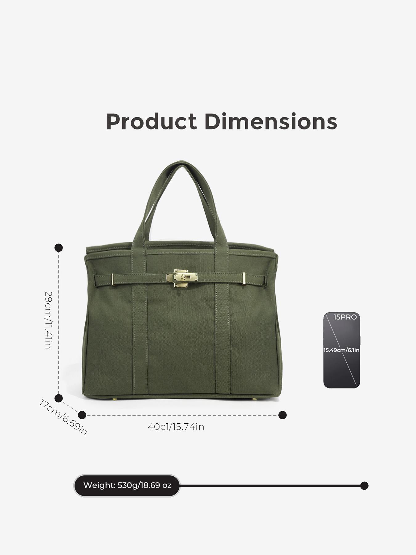 Women's Canvas Tote Bag, High-End Design Handbag, Large Capacity Commuter Bag, Office Shoulder Bag, Versatile Shoulder Bag for Daily Use
