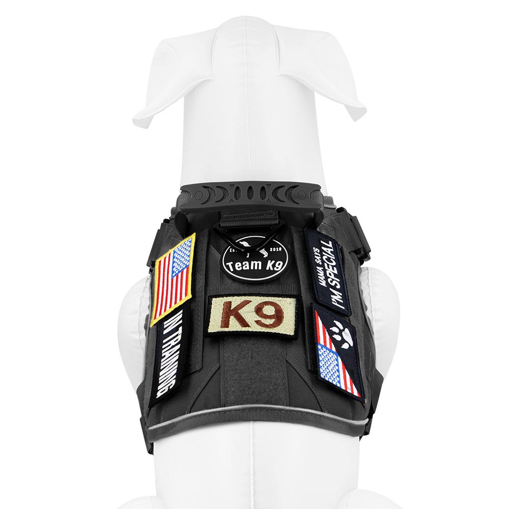 12 Pieces Tactical Patch Bundle For Dog Vest Harness Collar Personalized Patches Tags Sticker Label