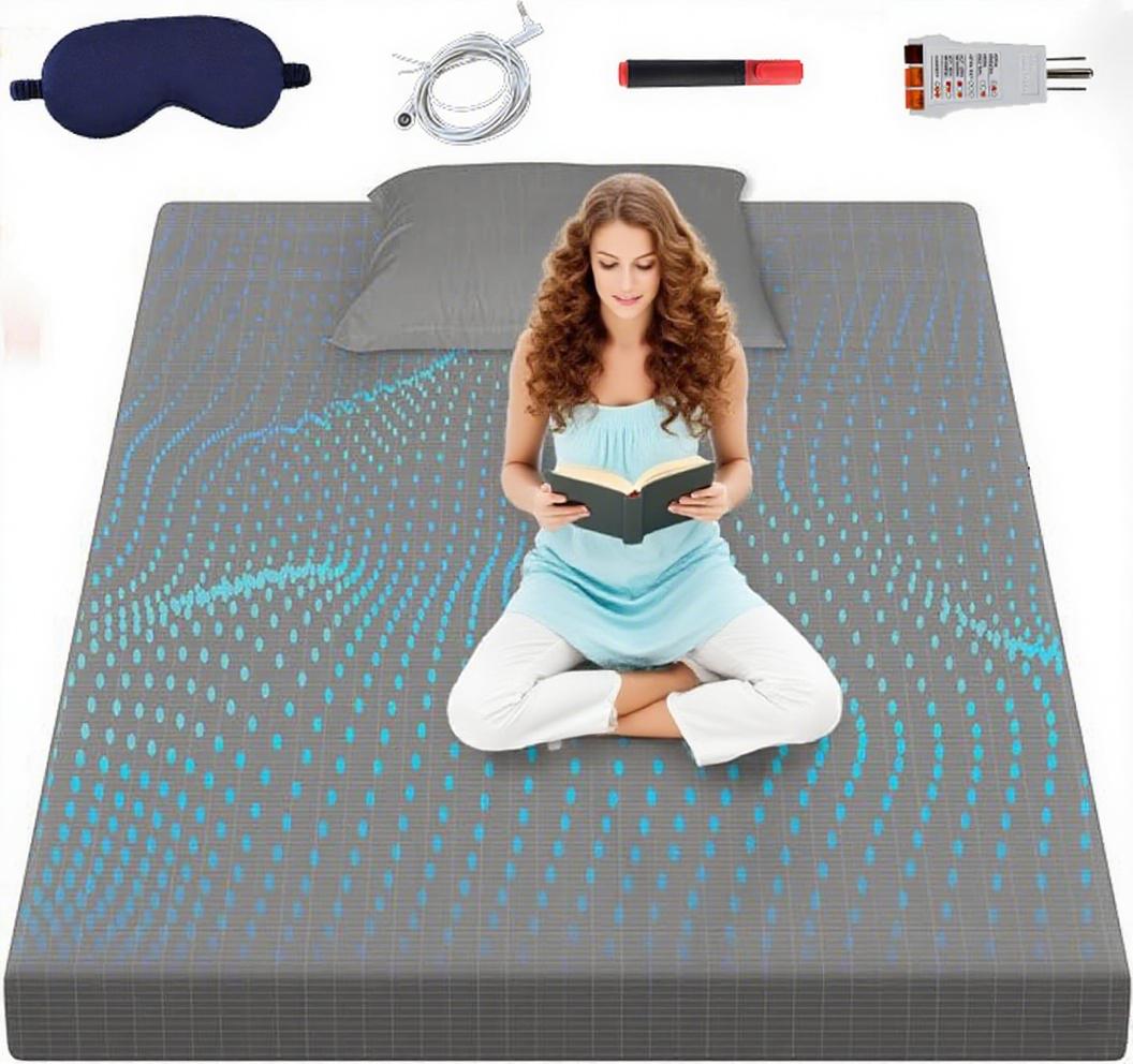 Grounding Fitted Sheet  5% Silver Fiber Fitted Earthing for Better Sleep  King Size