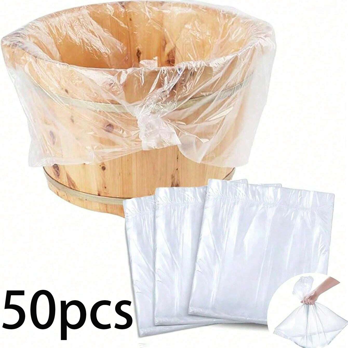 50/100 Disposable Foot Bath Bags, Portable Plastic Foot Spa Liners, Large Thin Foot Bath Inner Lining, Ideal for Home & Hotel Use